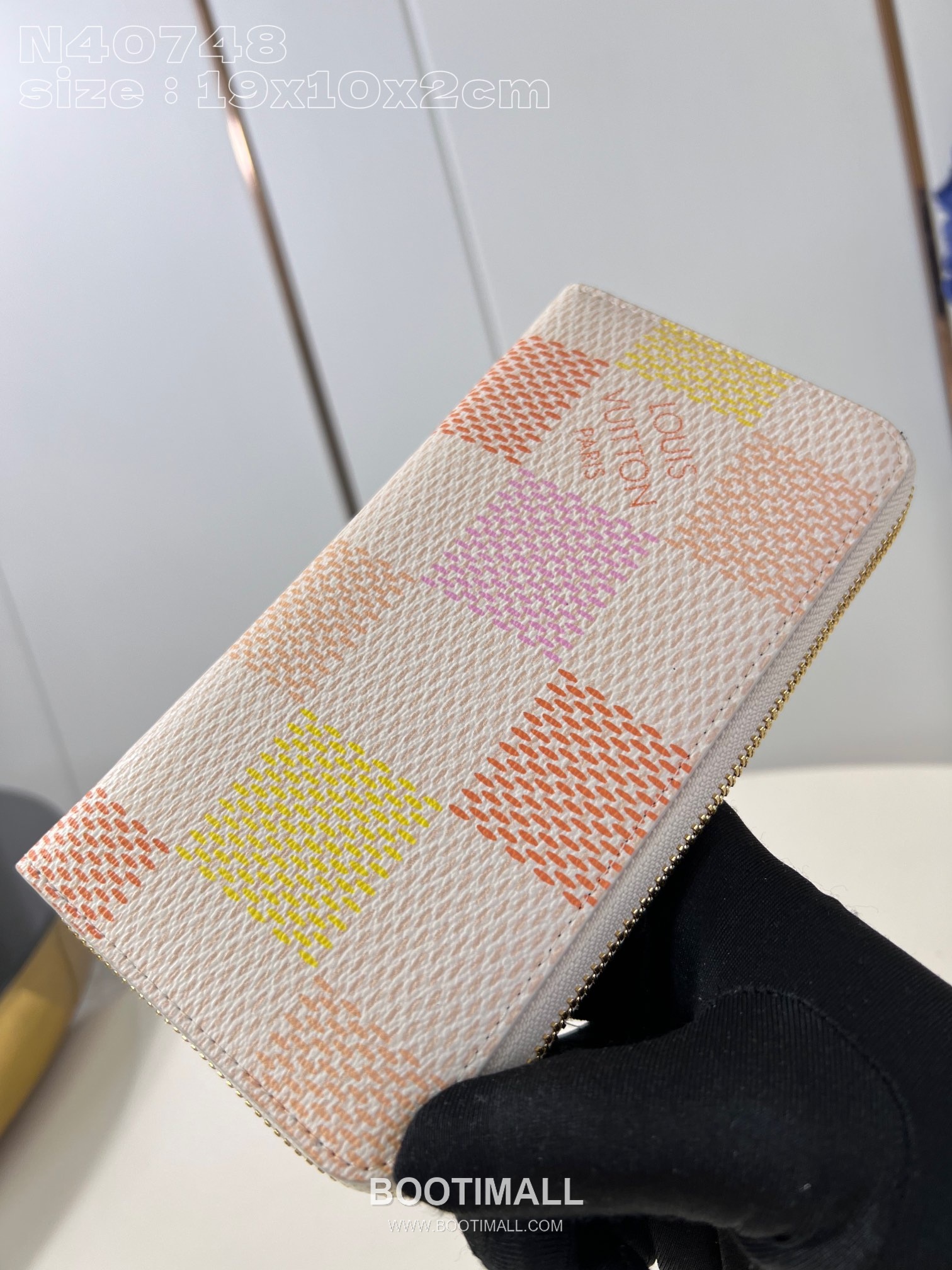 Louis Vuitton Zippy Wallet Damier Canvas Zip Around Long Wallet with Card Slots 루이비통 지피 월렛 다미에 캔버스 집 어라운드 장지갑 카드슬롯 N40748 19.5cm 2