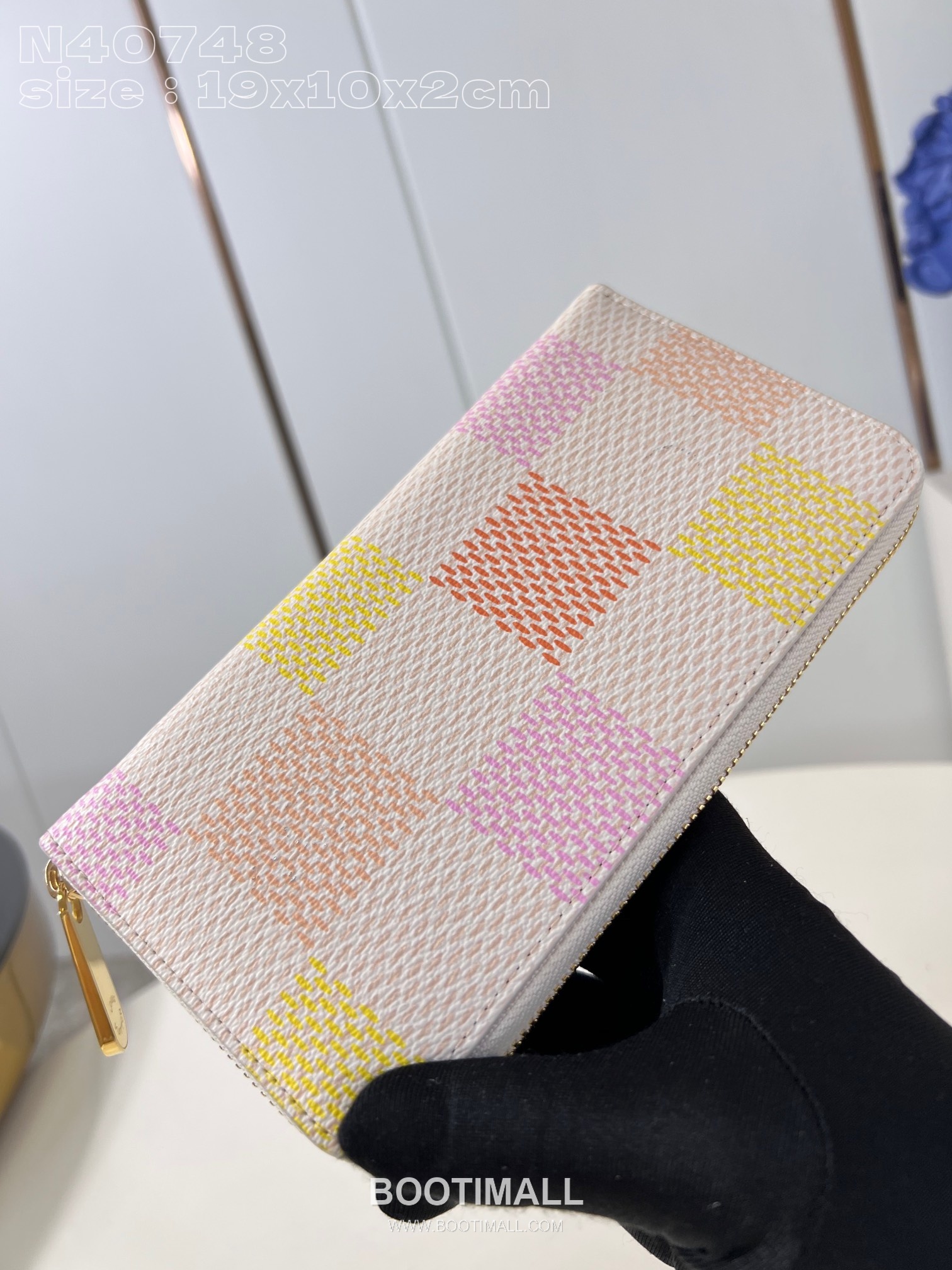 Louis Vuitton Zippy Wallet Damier Canvas Zip Around Long Wallet with Card Slots 루이비통 지피 월렛 다미에 캔버스 집 어라운드 장지갑 카드슬롯 N40748 19.5cm 4