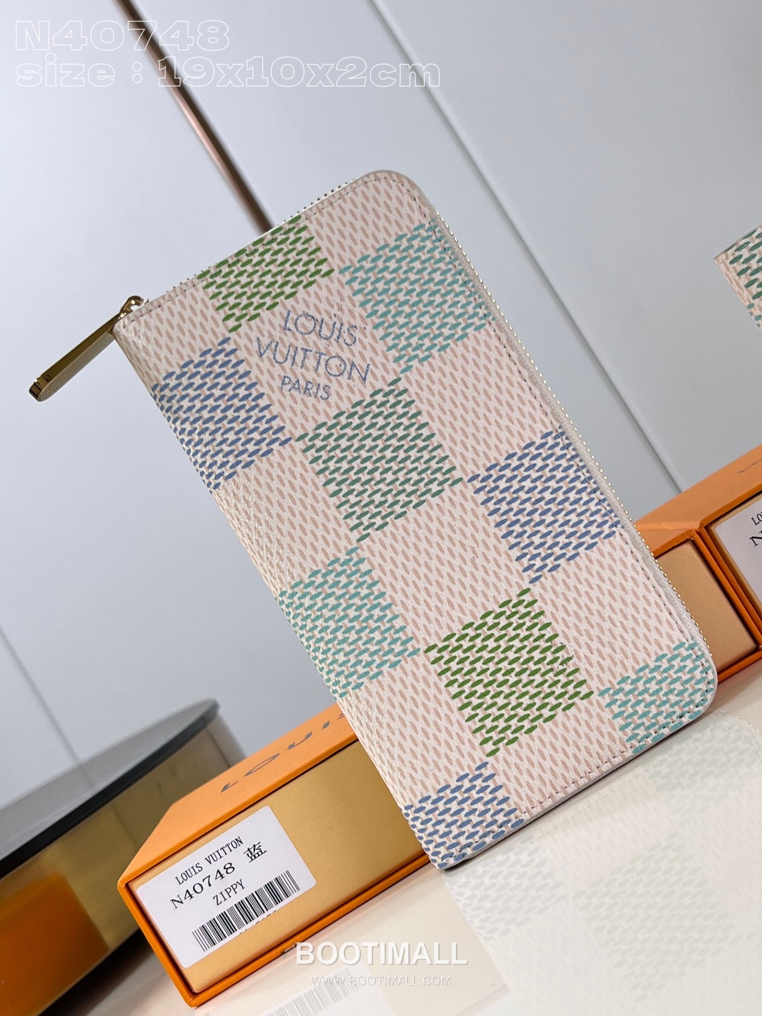 Louis Vuitton Zippy Wallet Damier Canvas Zip Around Long Wallet with Card Slots 루이비통 지피 월렛 다미에 캔버스 집 어라운드 장지갑 카드슬롯 N40748 19.5cm 1