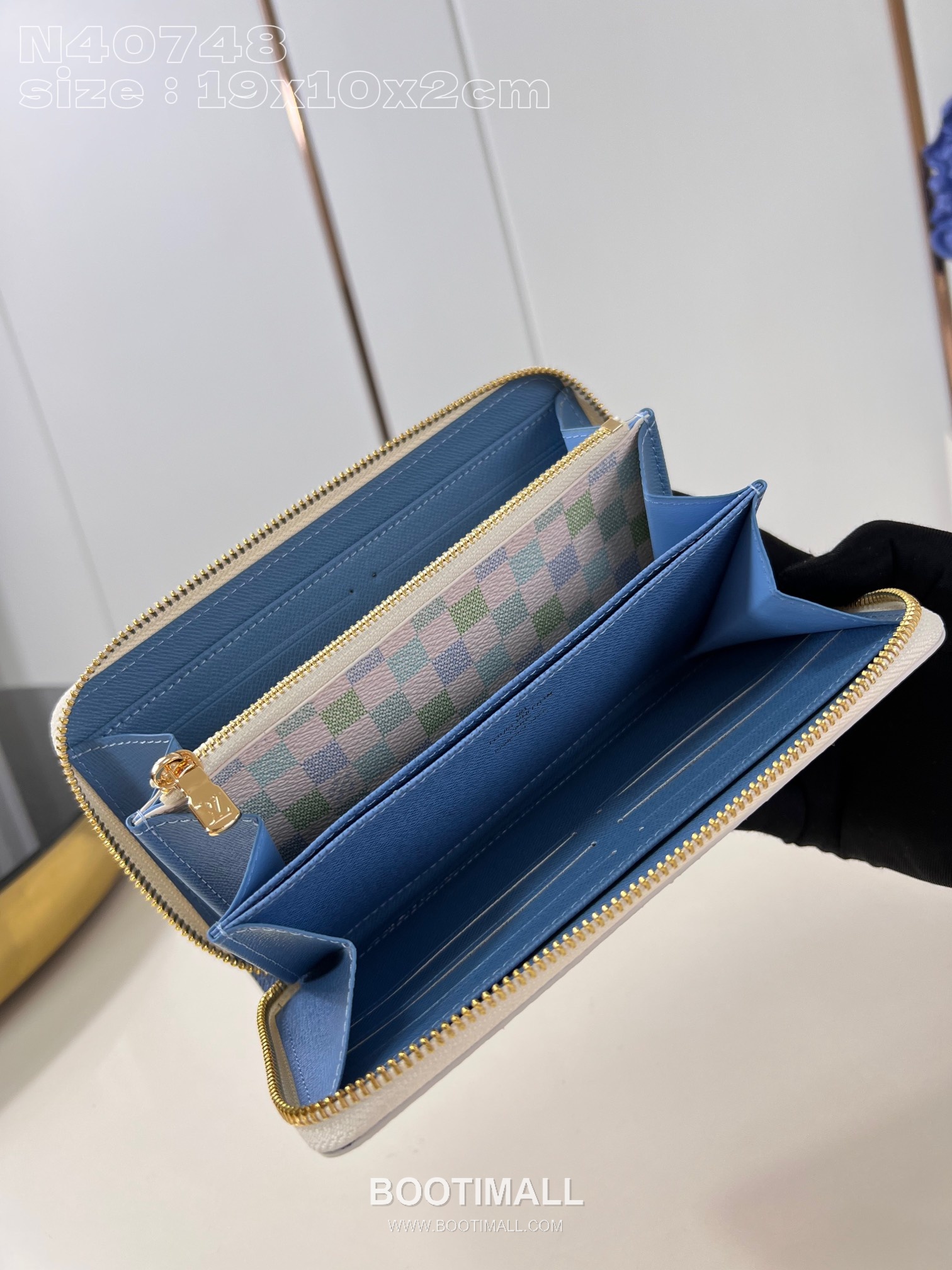 Louis Vuitton Zippy Wallet Damier Canvas Zip Around Long Wallet with Card Slots 루이비통 지피 월렛 다미에 캔버스 집 어라운드 장지갑 카드슬롯 N40748 19.5cm 6