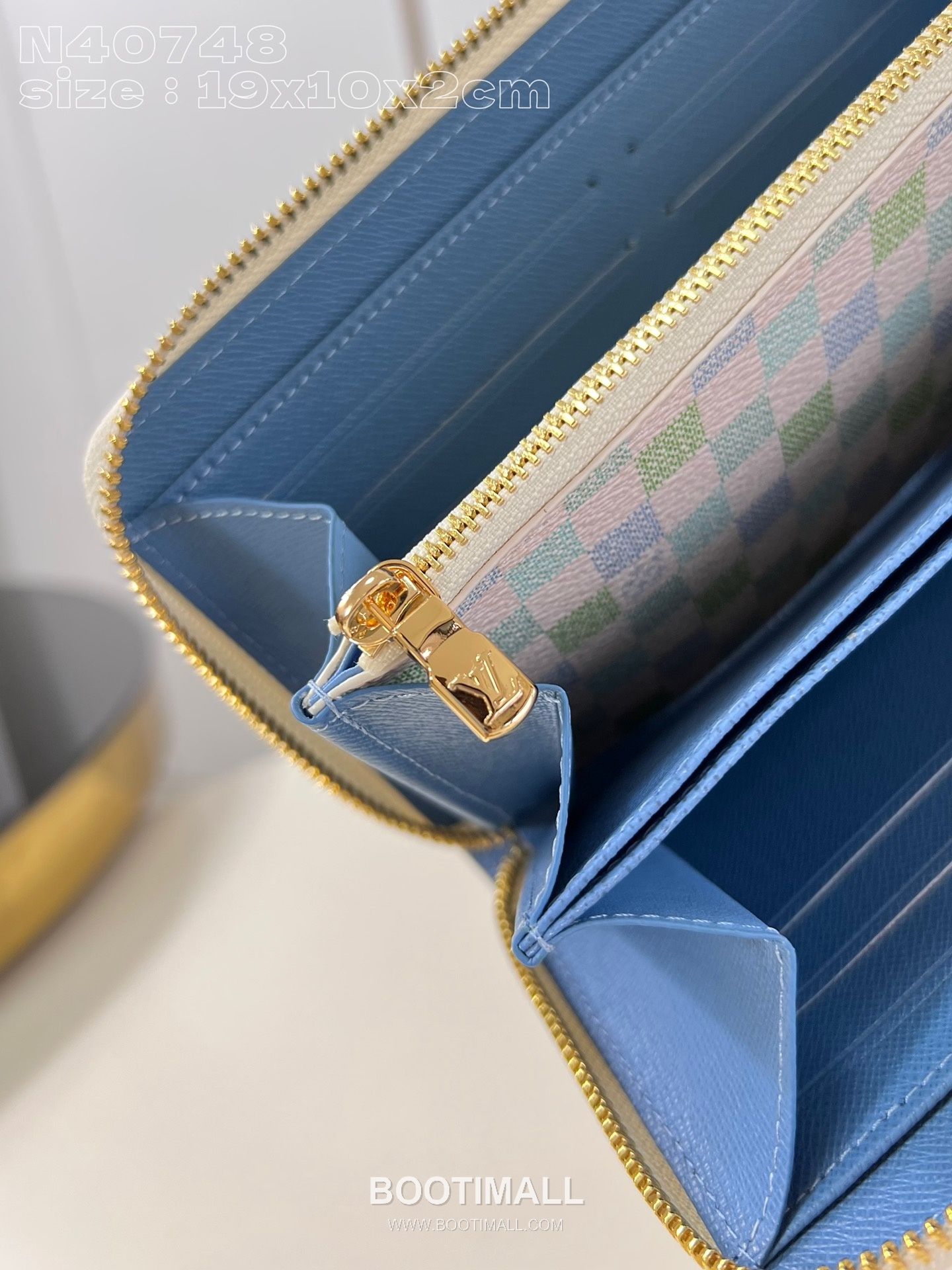 Louis Vuitton Zippy Wallet Damier Canvas Zip Around Long Wallet with Card Slots 루이비통 지피 월렛 다미에 캔버스 집 어라운드 장지갑 카드슬롯 N40748 19.5cm 7