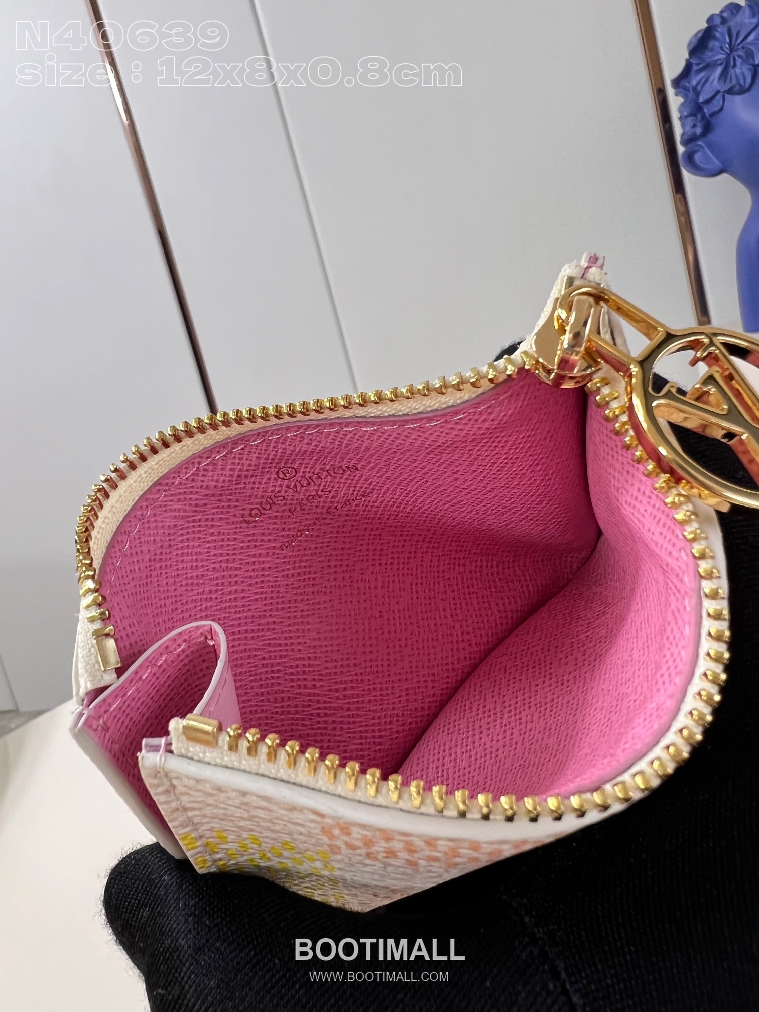 Louis Vuitton Romy Card Holder Damier Canvas Leather Zip Coin Pocket Slim Card Holder 루이비통 로미 다미에 캔버스 레더 집 코인포켓 슬림 카드지갑 N40639 12cm 7