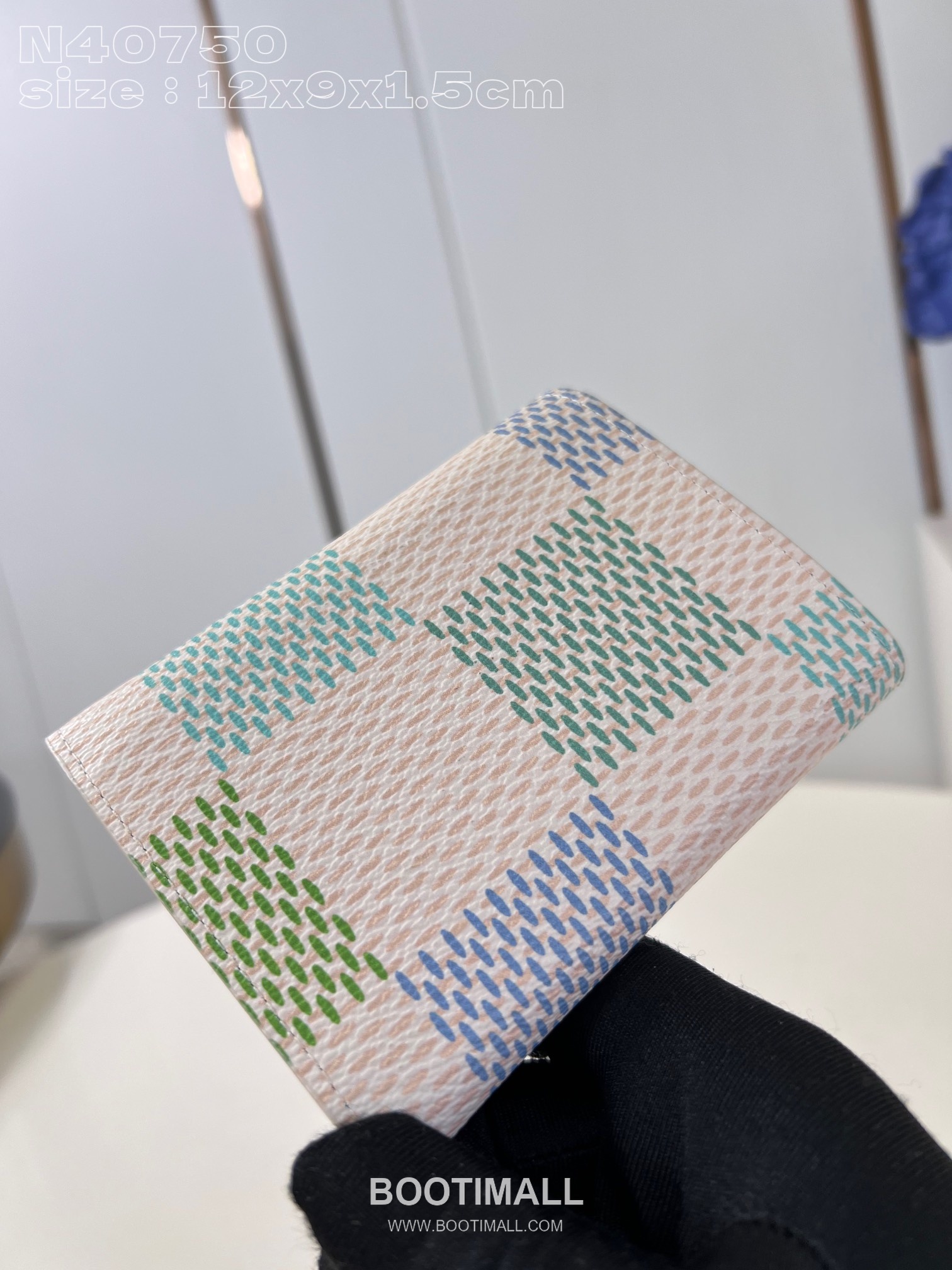 Louis Vuitton Victorine Wallet Damier Canvas Leather Flap Snap Button Card Holder with Coin Pocket 루이비통 빅토린 다미에 캔버스 레더 플랩 스냅 버튼 카드지갑 N40750 12cm 4