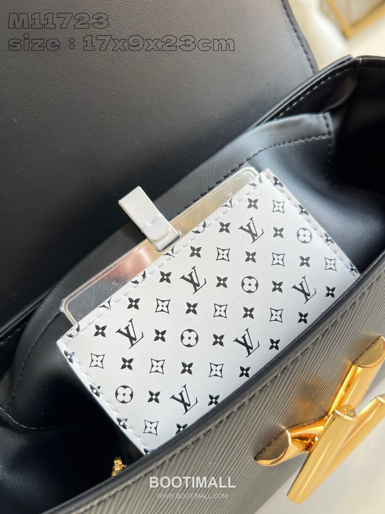 Louis Vuitton Twist MM Bag Epi Leather Chain Shoulder Bag with Enamel Monogram Flower Charm 루이비통 트위스트 MM 에피 레더 체인 숄더백 에나멜 플라워 참 M11723 23cm 9