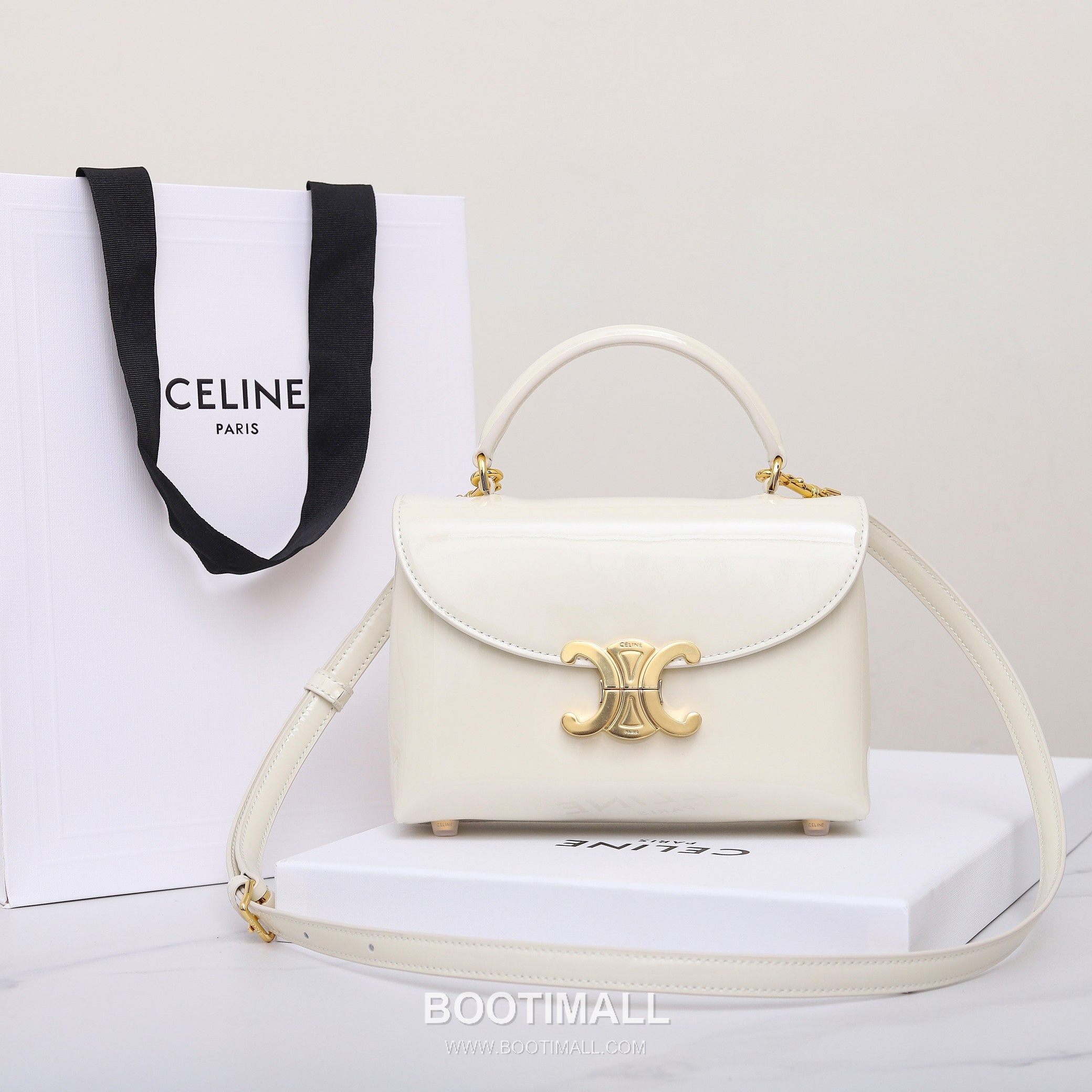 Celine Teen Classic Box Bag Calfskin Leather Crossbody Bag with Metal Lock 셀린느 틴 클래식 박스 카프스킨 레더 크로스바디백 메탈락 118113 20cm 10