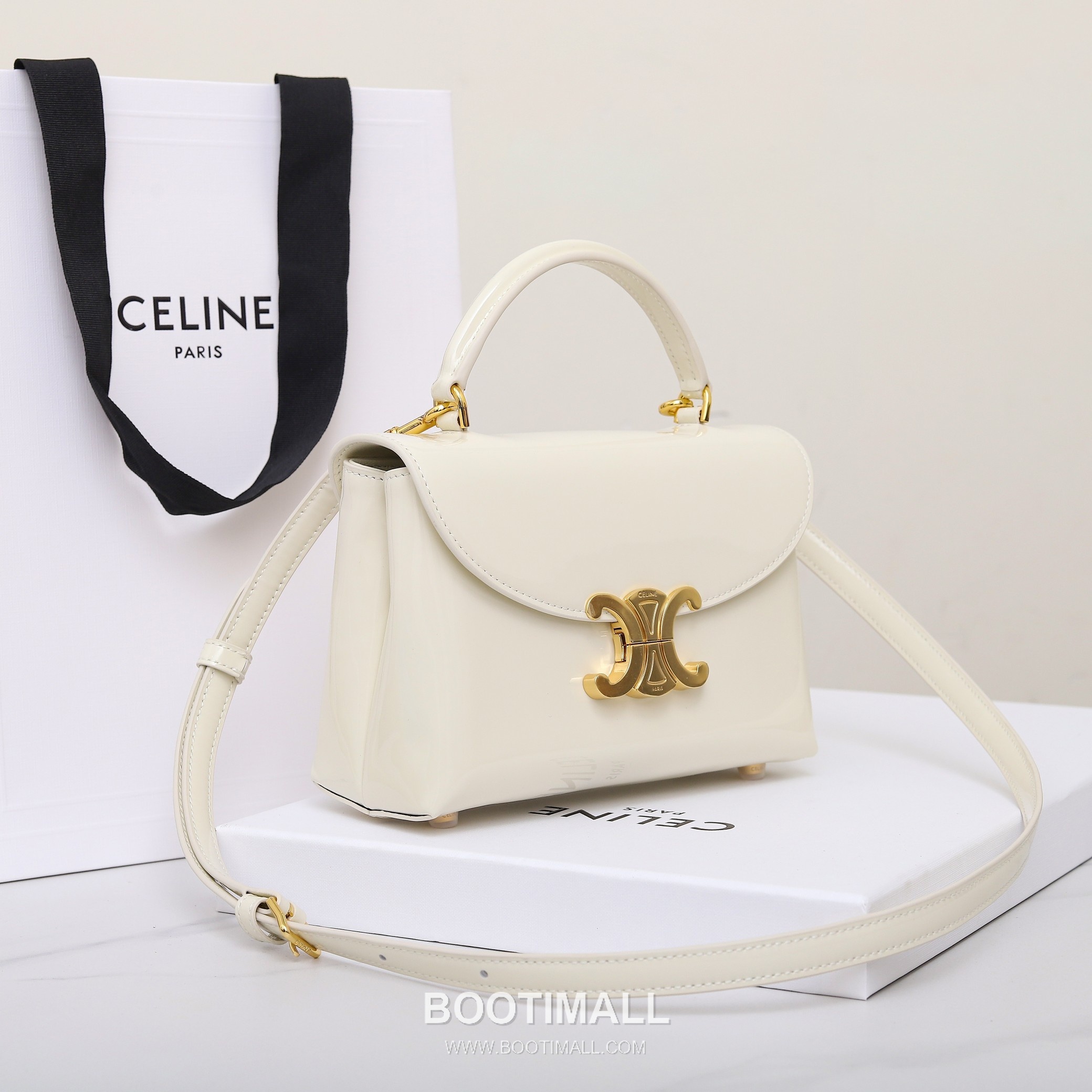 Celine Teen Classic Box Bag Calfskin Leather Crossbody Bag with Metal Lock 셀린느 틴 클래식 박스 카프스킨 레더 크로스바디백 메탈락 118113 20cm 11