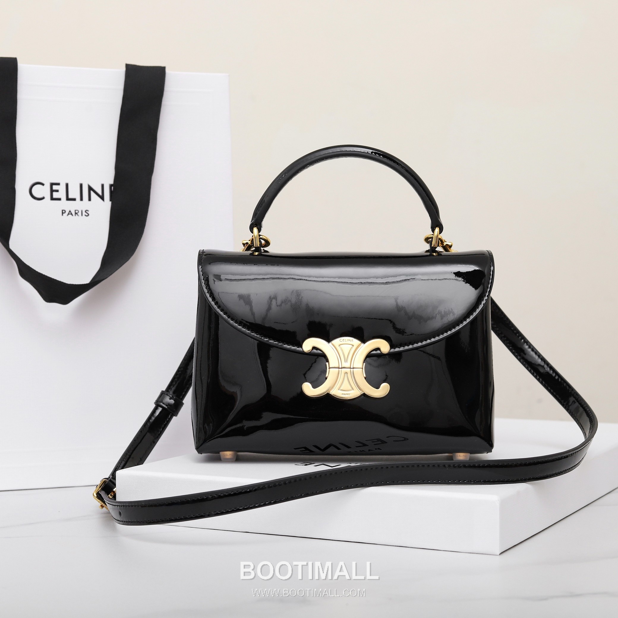 Celine Teen Classic Box Bag Calfskin Leather Crossbody Bag with Metal Lock 셀린느 틴 클래식 박스 카프스킨 레더 크로스바디백 메탈락 118113 20cm 10