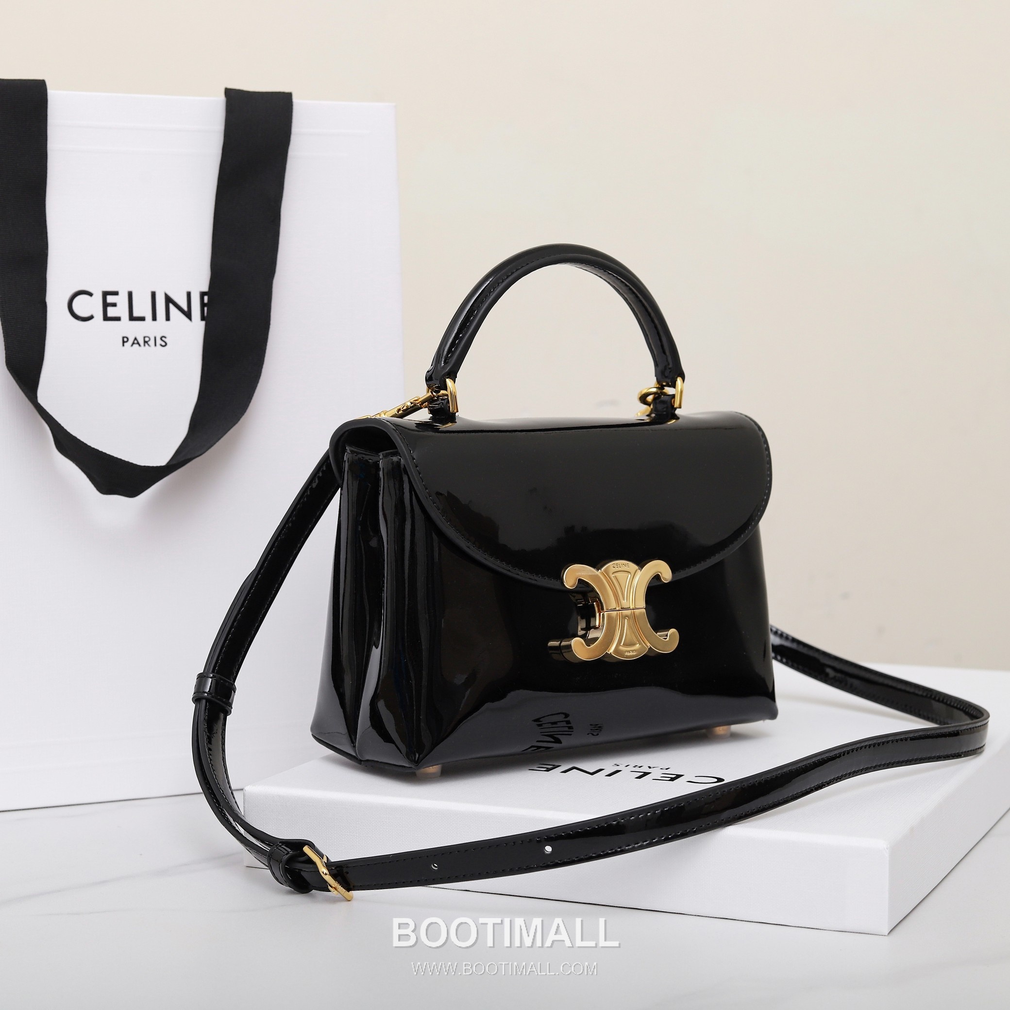 Celine Teen Classic Box Bag Calfskin Leather Crossbody Bag with Metal Lock 셀린느 틴 클래식 박스 카프스킨 레더 크로스바디백 메탈락 118113 20cm 11