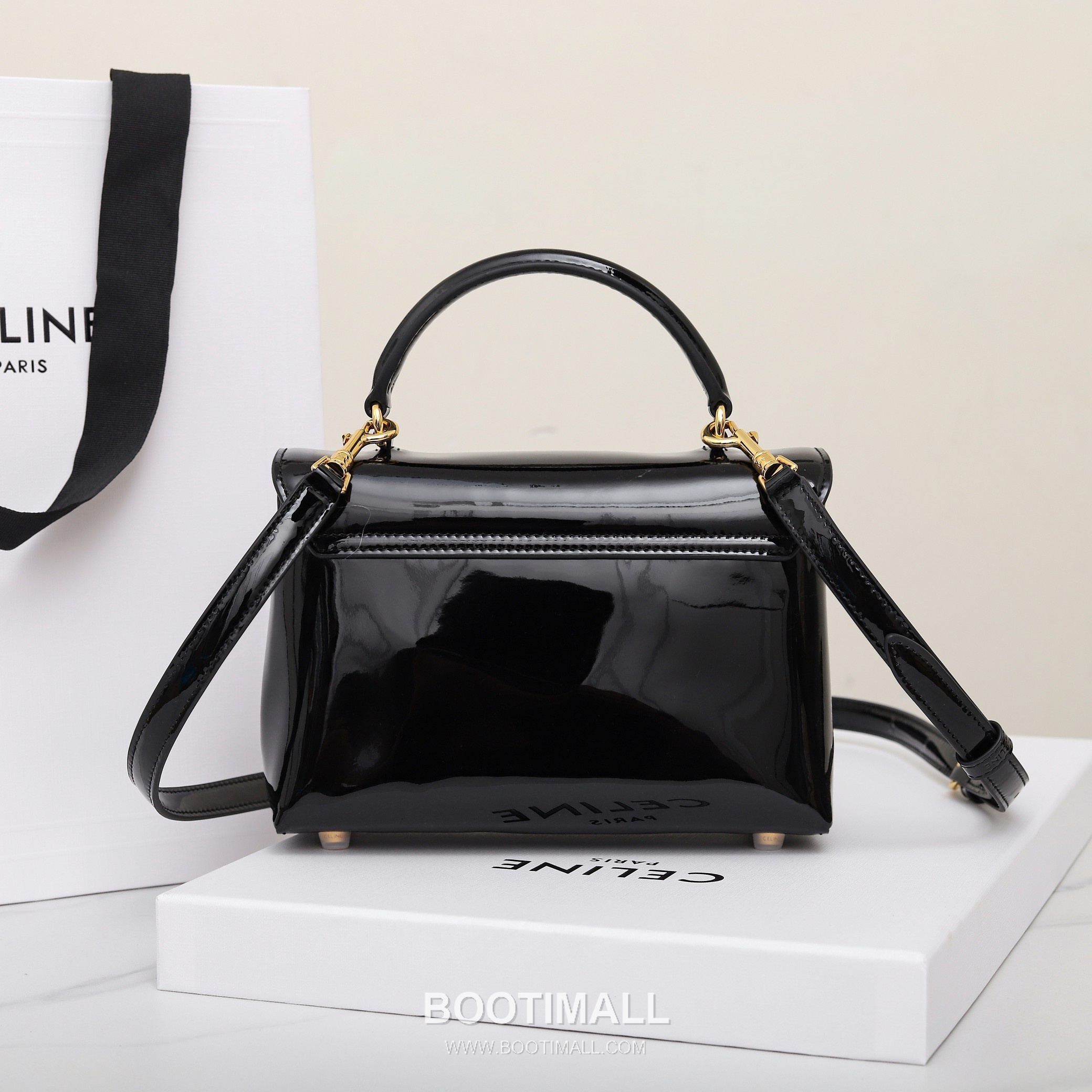 Celine Teen Classic Box Bag Calfskin Leather Crossbody Bag with Metal Lock 셀린느 틴 클래식 박스 카프스킨 레더 크로스바디백 메탈락 118113 20cm 13