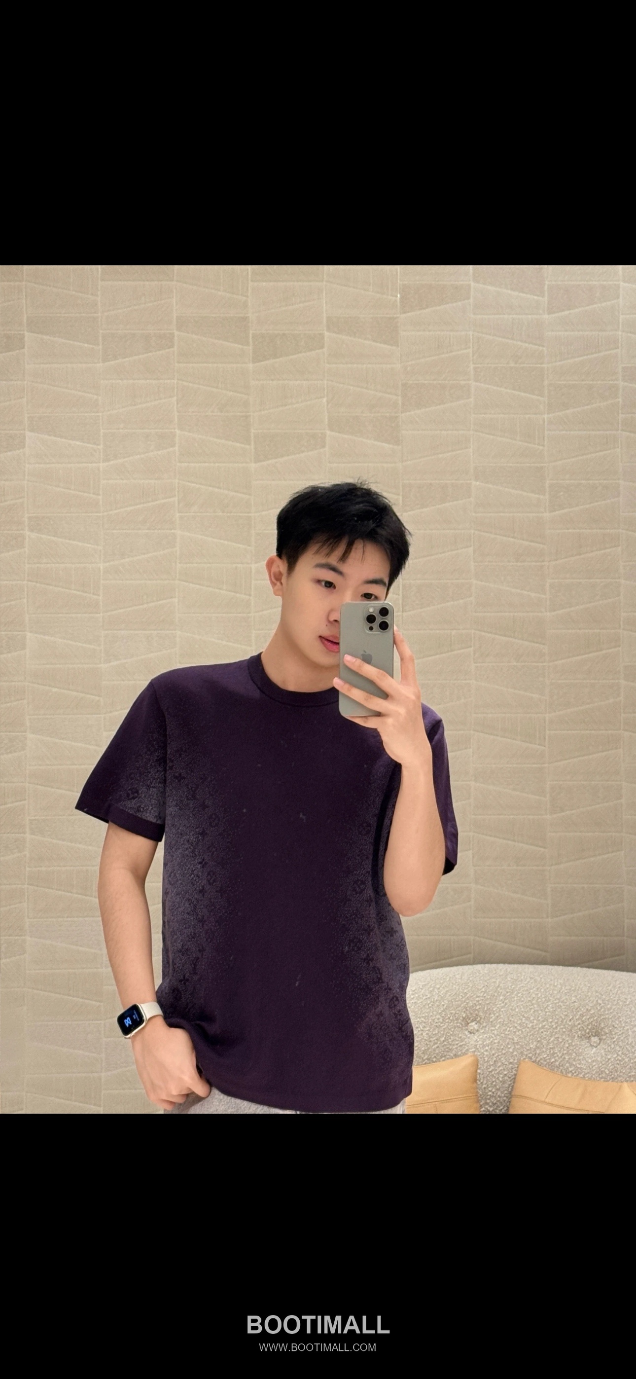 Louis Vuitton 2026SS Damier Jacquard Cotton Blend Knit T-Shirt with Embroidery 루이비통 2026SS 다미에 자카드 코튼 혼방 니트 반팔 티셔츠 자수 1