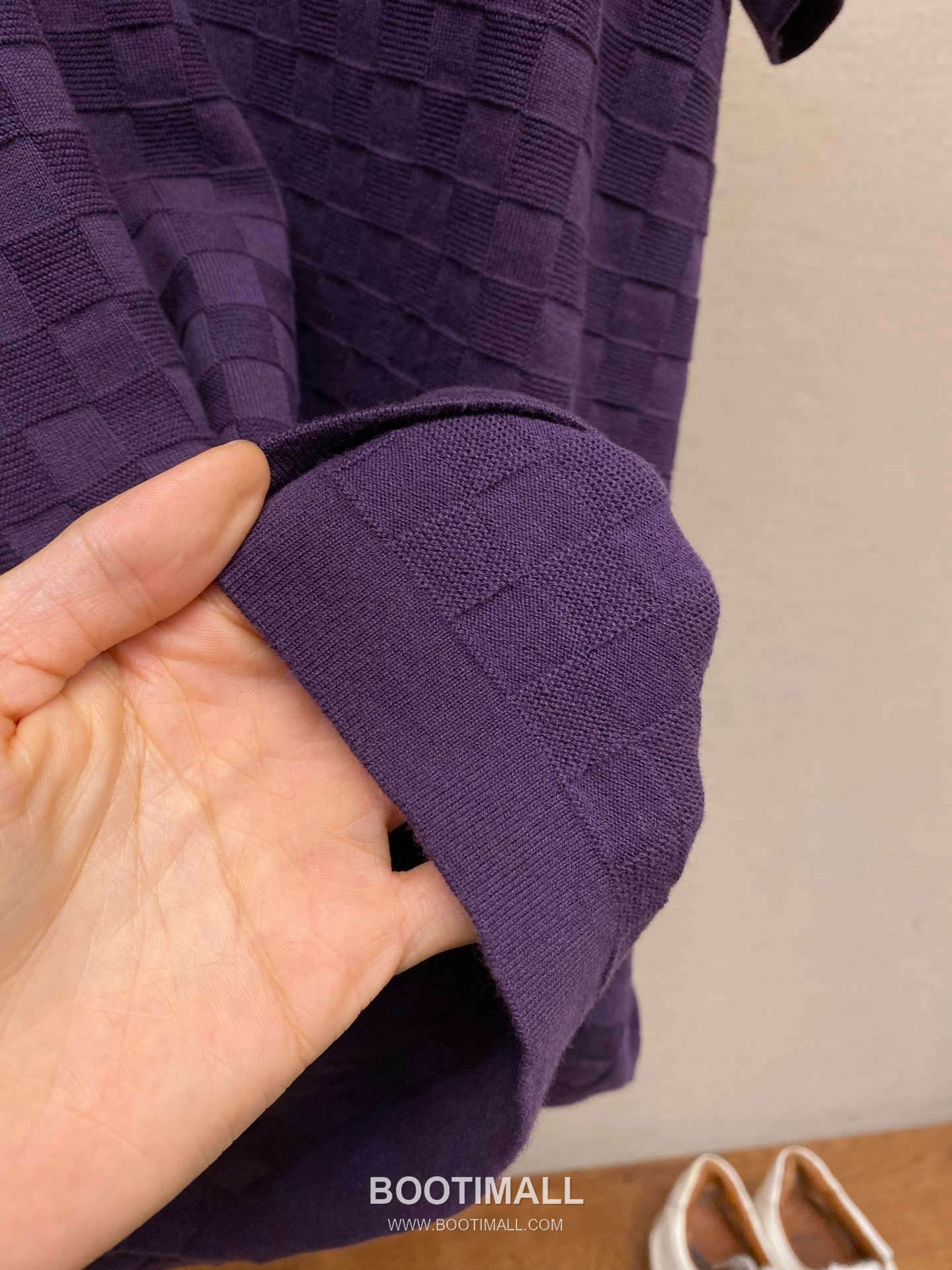 Louis Vuitton 2026SS Damier Jacquard Cotton Blend Knit T-Shirt with Embroidery 루이비통 2026SS 다미에 자카드 코튼 혼방 니트 반팔 티셔츠 자수 12