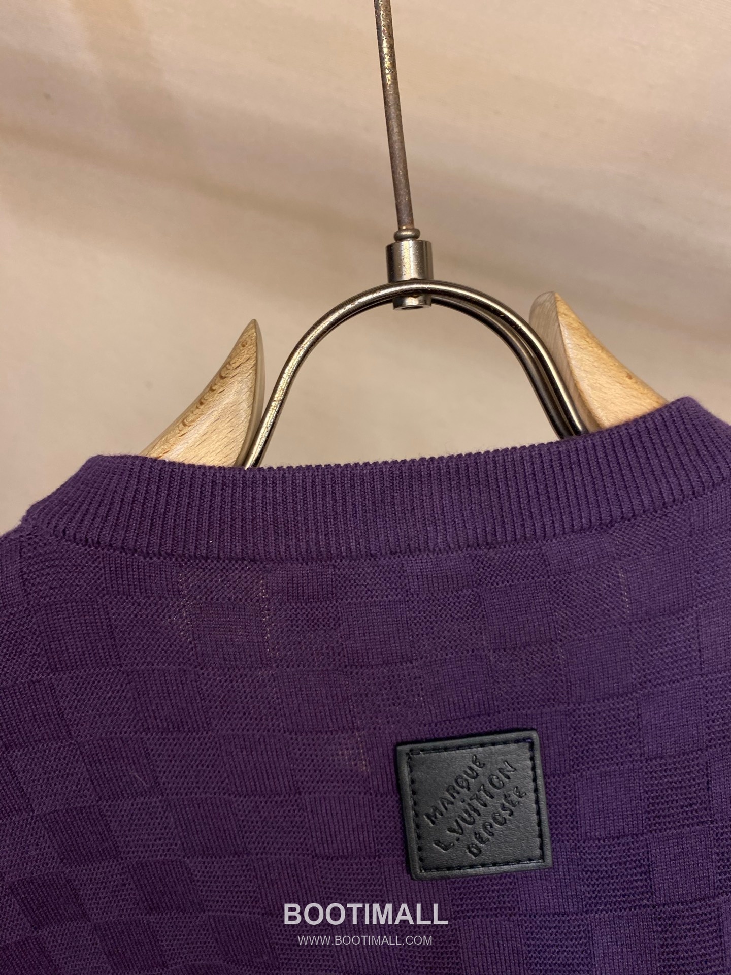 Louis Vuitton 2026SS Damier Jacquard Cotton Blend Knit T-Shirt with Embroidery 루이비통 2026SS 다미에 자카드 코튼 혼방 니트 반팔 티셔츠 자수 14