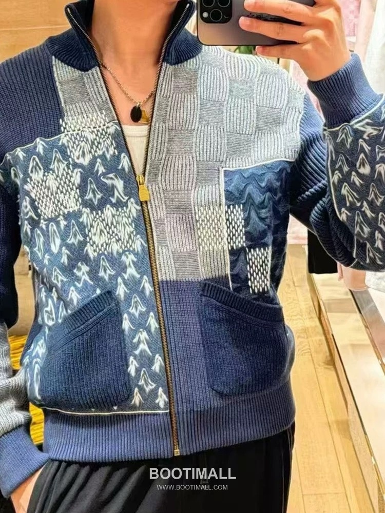 Louis Vuitton 2026SS Patchwork Monogram Damier Cotton Zip Jacket 루이비통 2026SS 패치워크 모노그램 다미에 코튼 집업 재킷 1