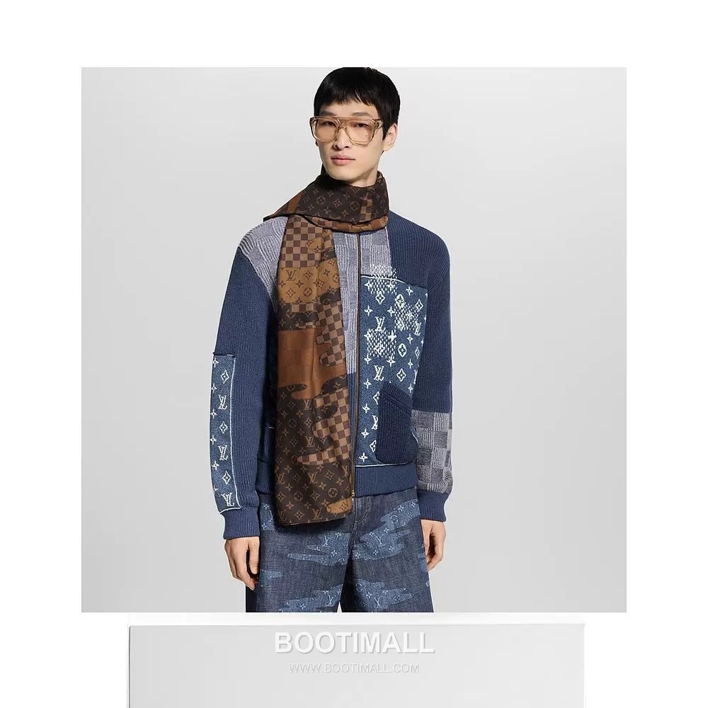 Louis Vuitton 2026SS Patchwork Monogram Damier Cotton Zip Jacket 루이비통 2026SS 패치워크 모노그램 다미에 코튼 집업 재킷 3