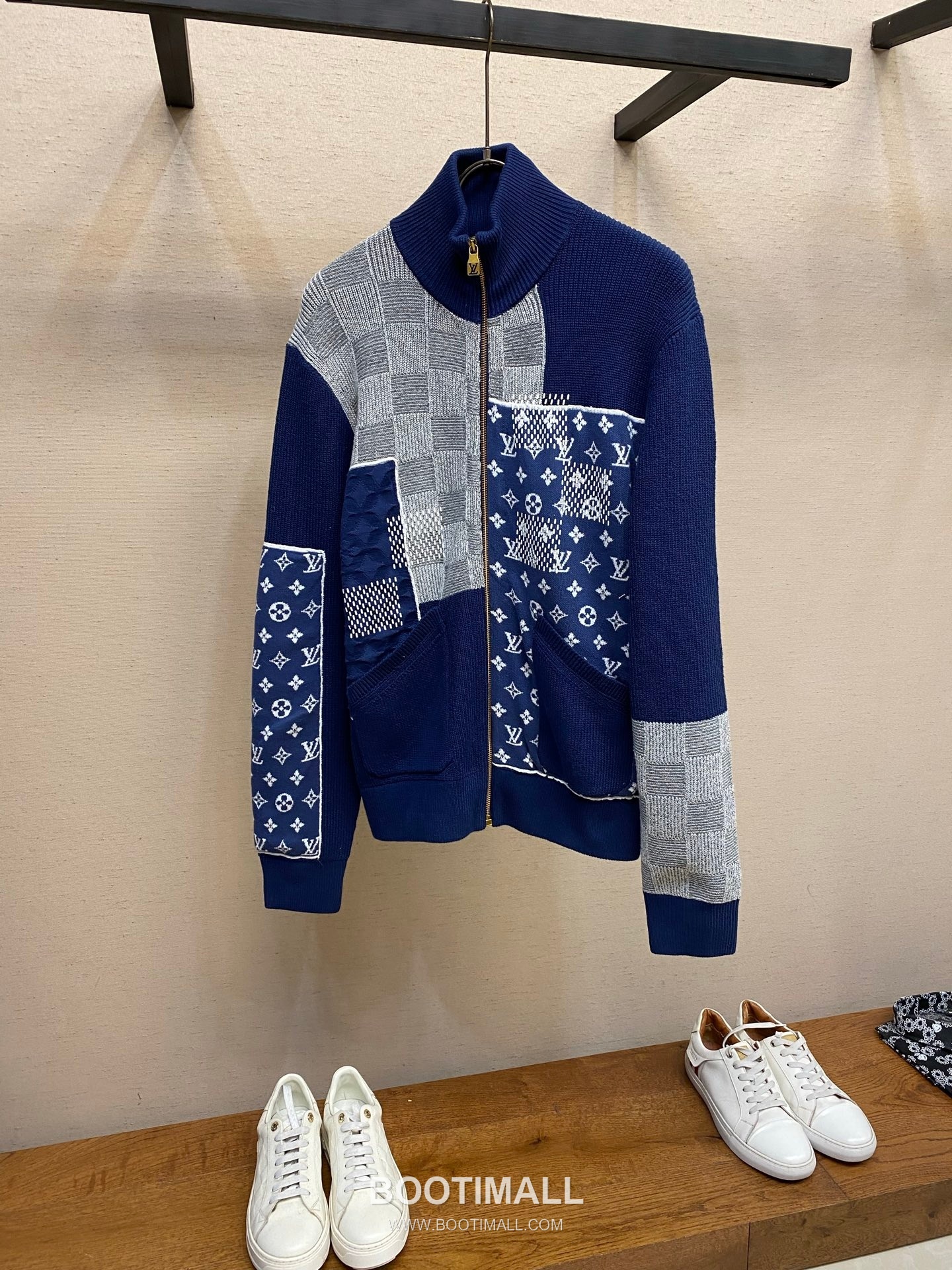 Louis Vuitton 2026SS Patchwork Monogram Damier Cotton Zip Jacket 루이비통 2026SS 패치워크 모노그램 다미에 코튼 집업 재킷 4