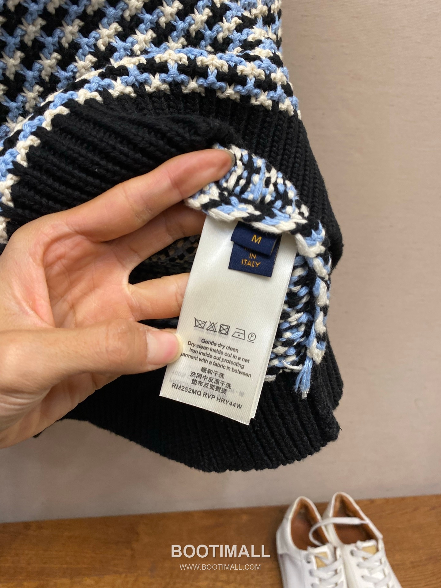 Louis Vuitton 2026FW Houndstooth Pattern Cotton Blend Knit Sweater 루이비통 2026FW 하운드투스 패턴 코튼 혼방 니트 스웨터 11