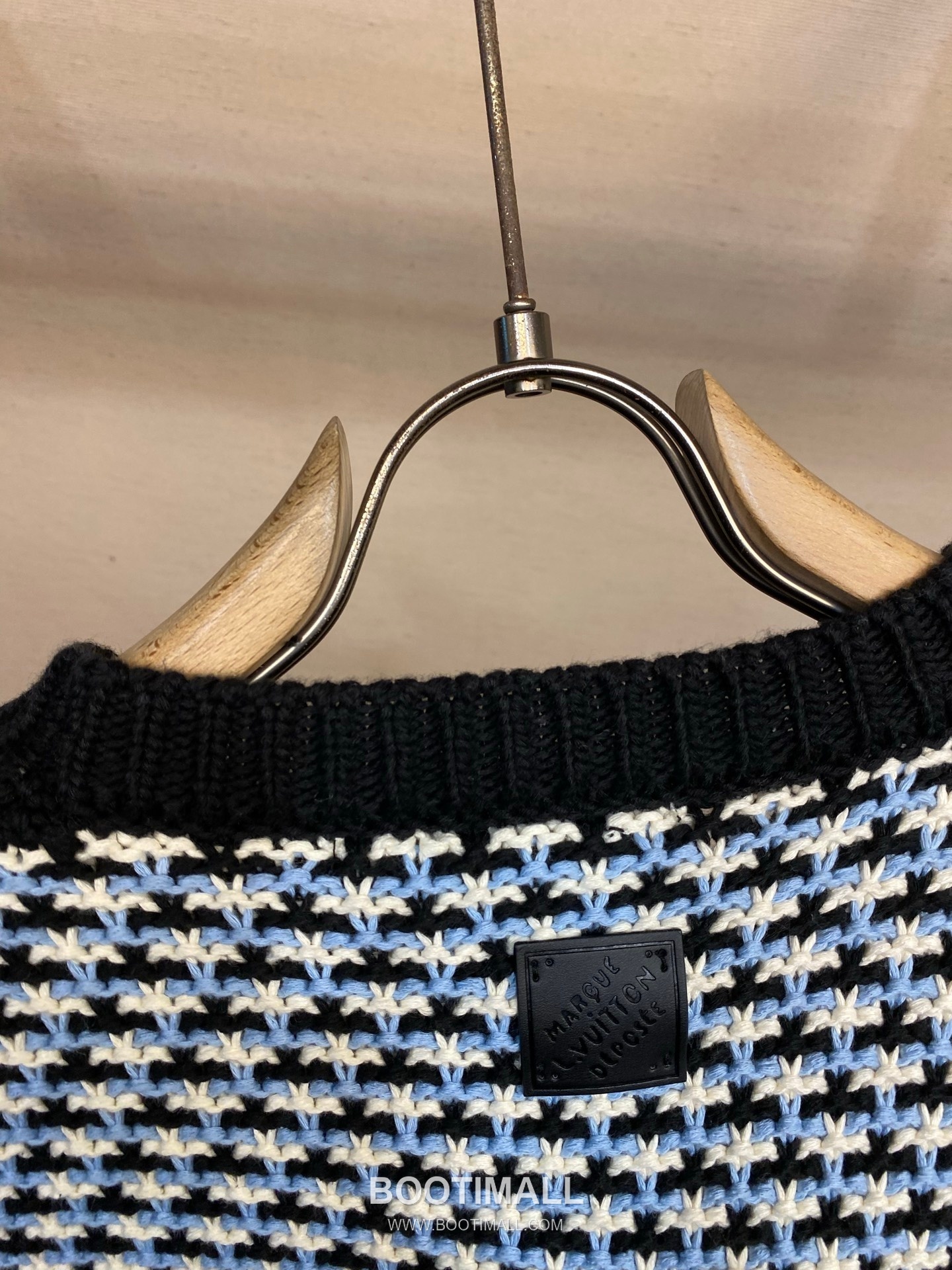 Louis Vuitton 2026FW Houndstooth Pattern Cotton Blend Knit Sweater 루이비통 2026FW 하운드투스 패턴 코튼 혼방 니트 스웨터 12