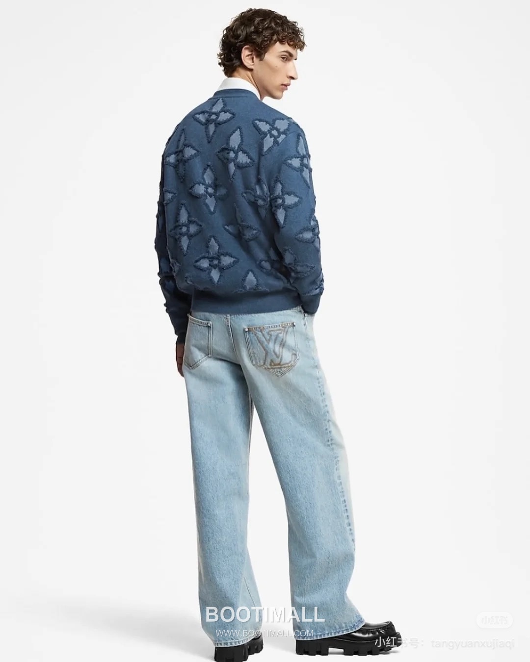 Louis Vuitton 2026SS Washed Cotton Denim Wide Leg Pants with Embroidered Logo 루이비통 2026SS 워시드 코튼 데님 와이드 레그 팬츠 자수 로고 6
