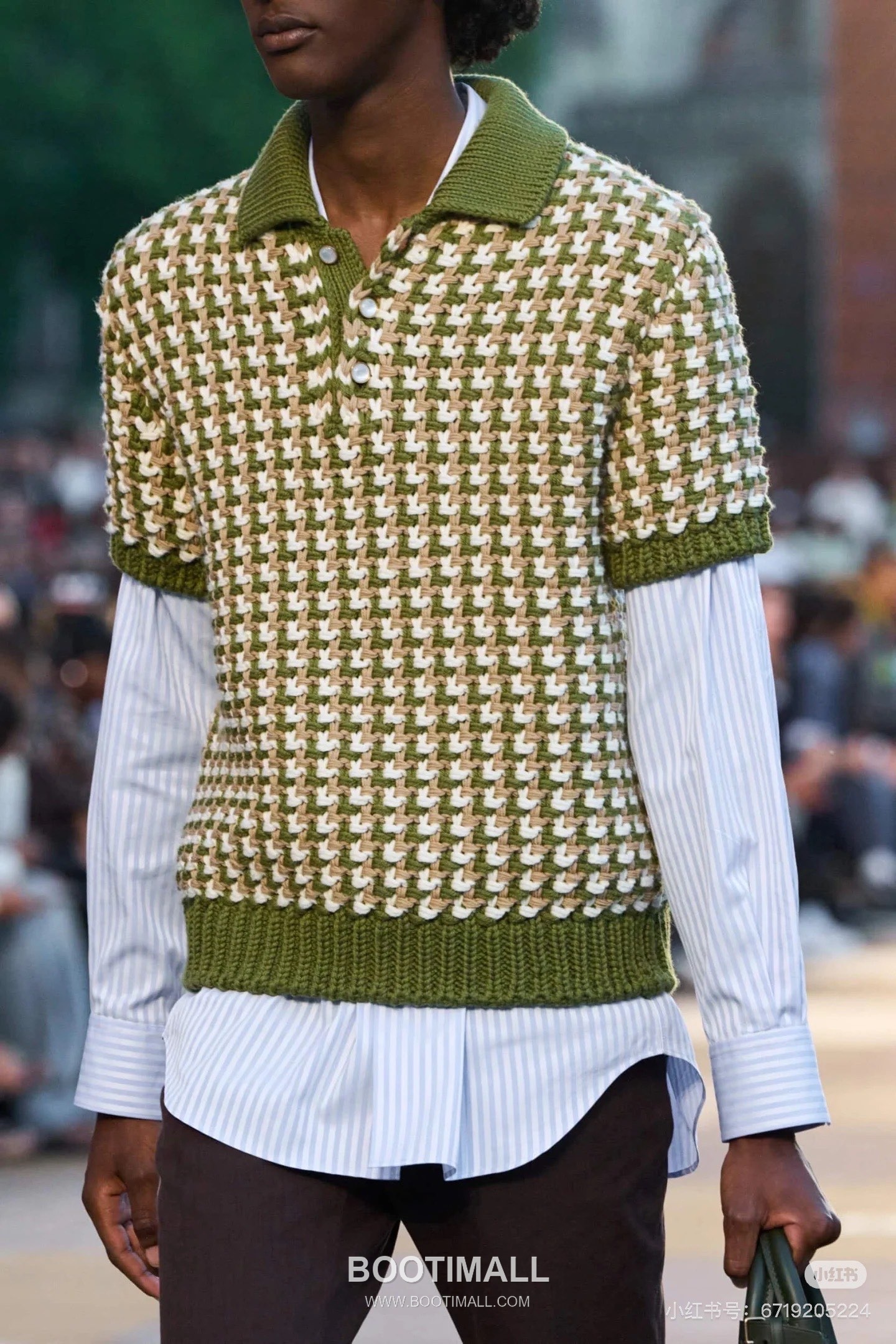 Louis Vuitton 2025SS Colorblock Jacquard Cotton Knit Polo Shirt 루이비통 2025SS 컬러블록 자카드 코튼 니트 폴로 셔츠 2