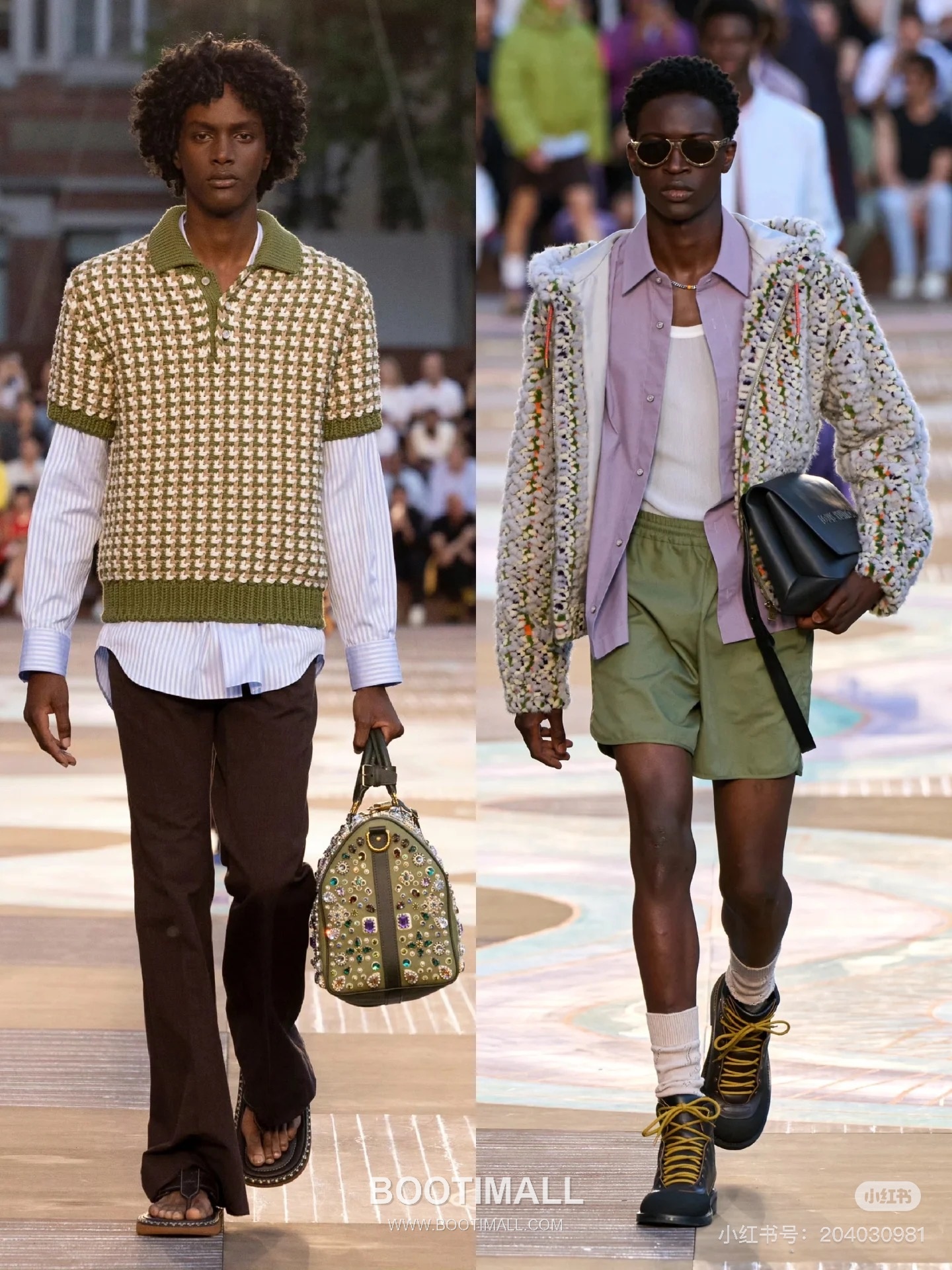 Louis Vuitton 2025SS Colorblock Jacquard Cotton Knit Polo Shirt 루이비통 2025SS 컬러블록 자카드 코튼 니트 폴로 셔츠 3