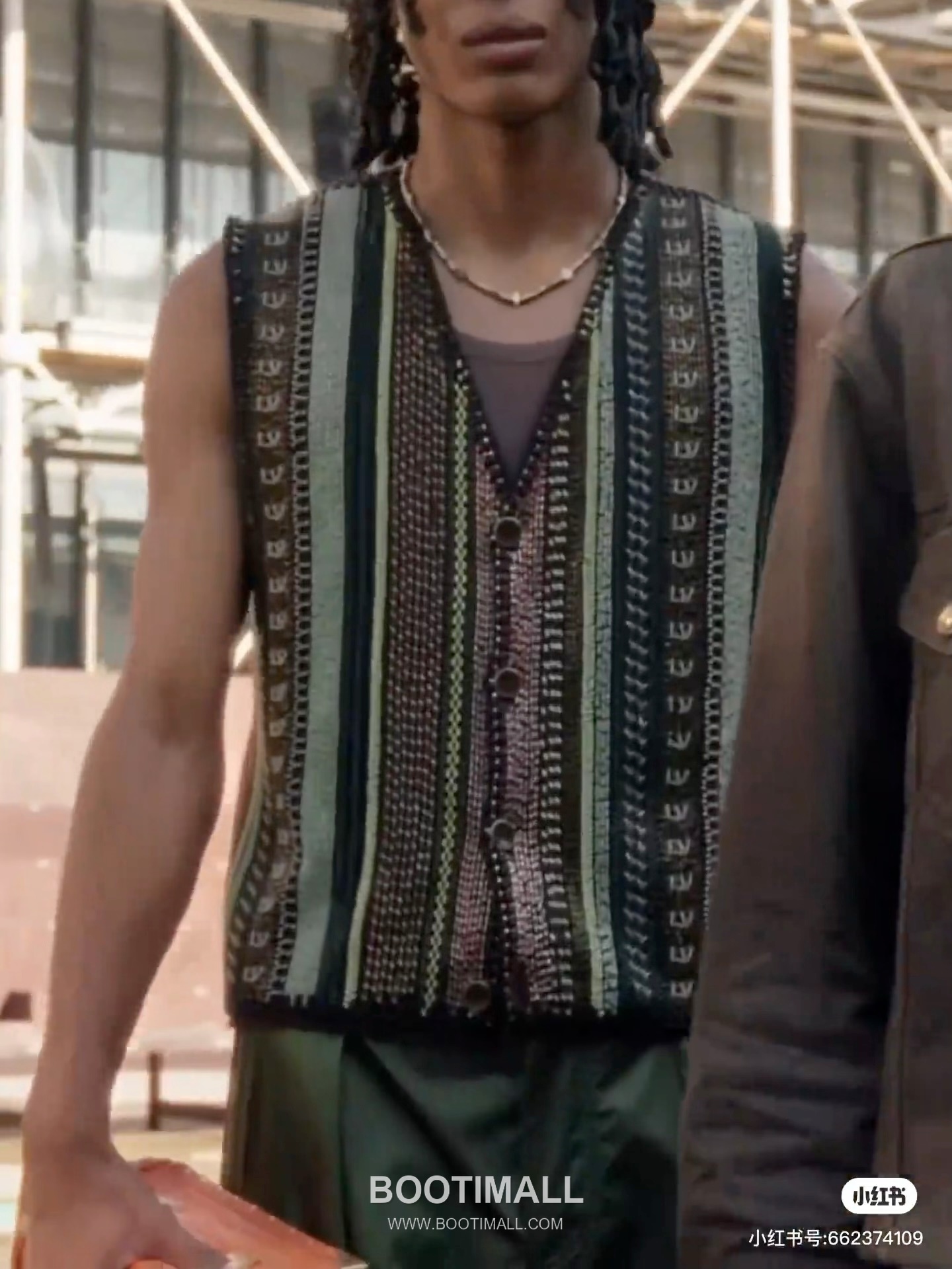 Louis Vuitton 2025SS Colorblock Jacquard Cotton Knit Polo Shirt 루이비통 2025SS 컬러블록 자카드 코튼 니트 폴로 셔츠 5