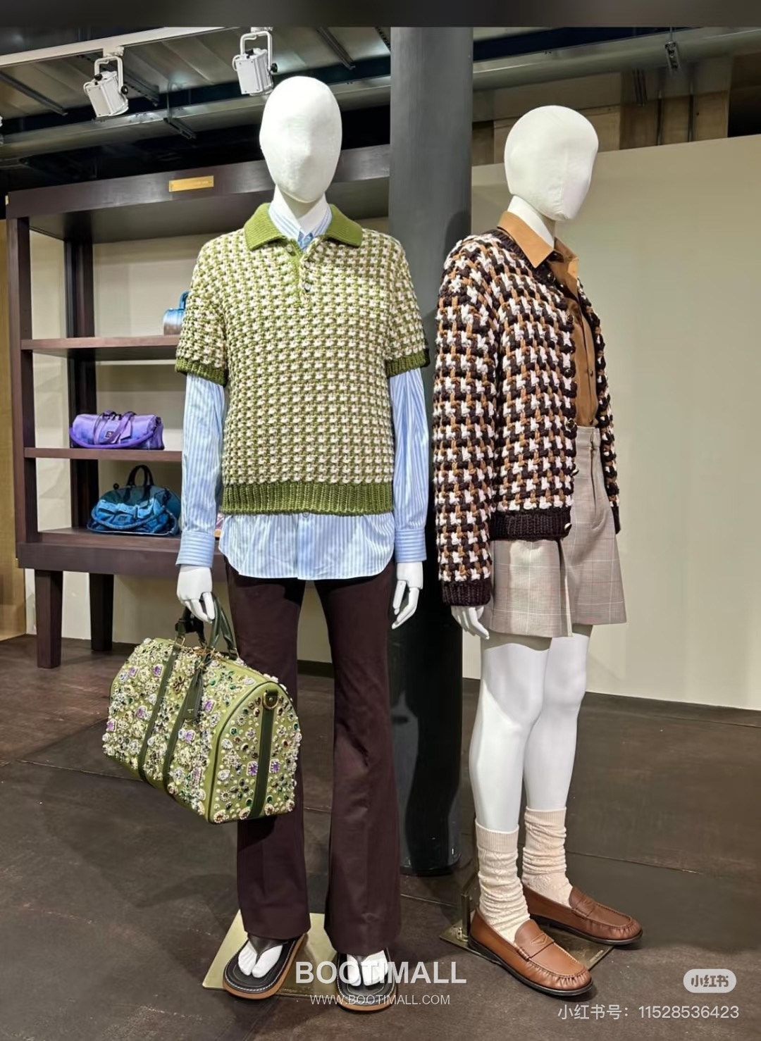 Louis Vuitton 2026FW Houndstooth Pattern Cotton Blend Knit Cardigan with Collar Detail 루이비통 2026FW 하운드투스 패턴 코튼 혼방 니트 가디건 카라 디테일 2