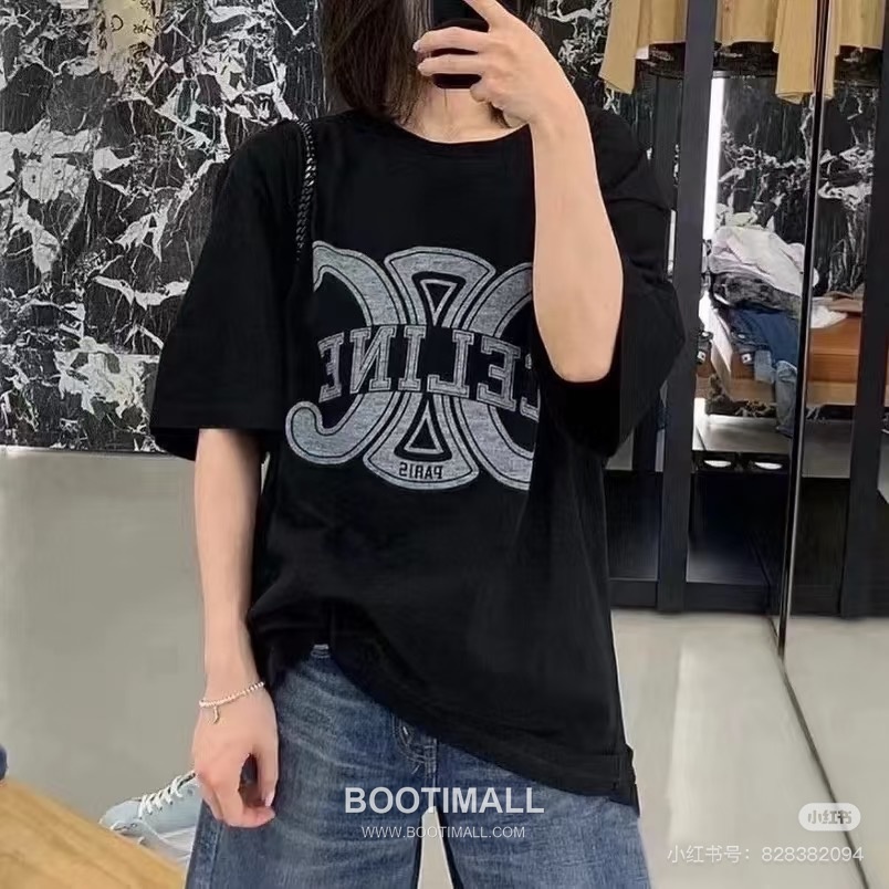 Celine 2026SS Graphic Print Cotton T-Shirt with Logo Detail 셀린느 2026SS 그래픽 프린트 코튼 반팔 티셔츠 로고 디테일 6