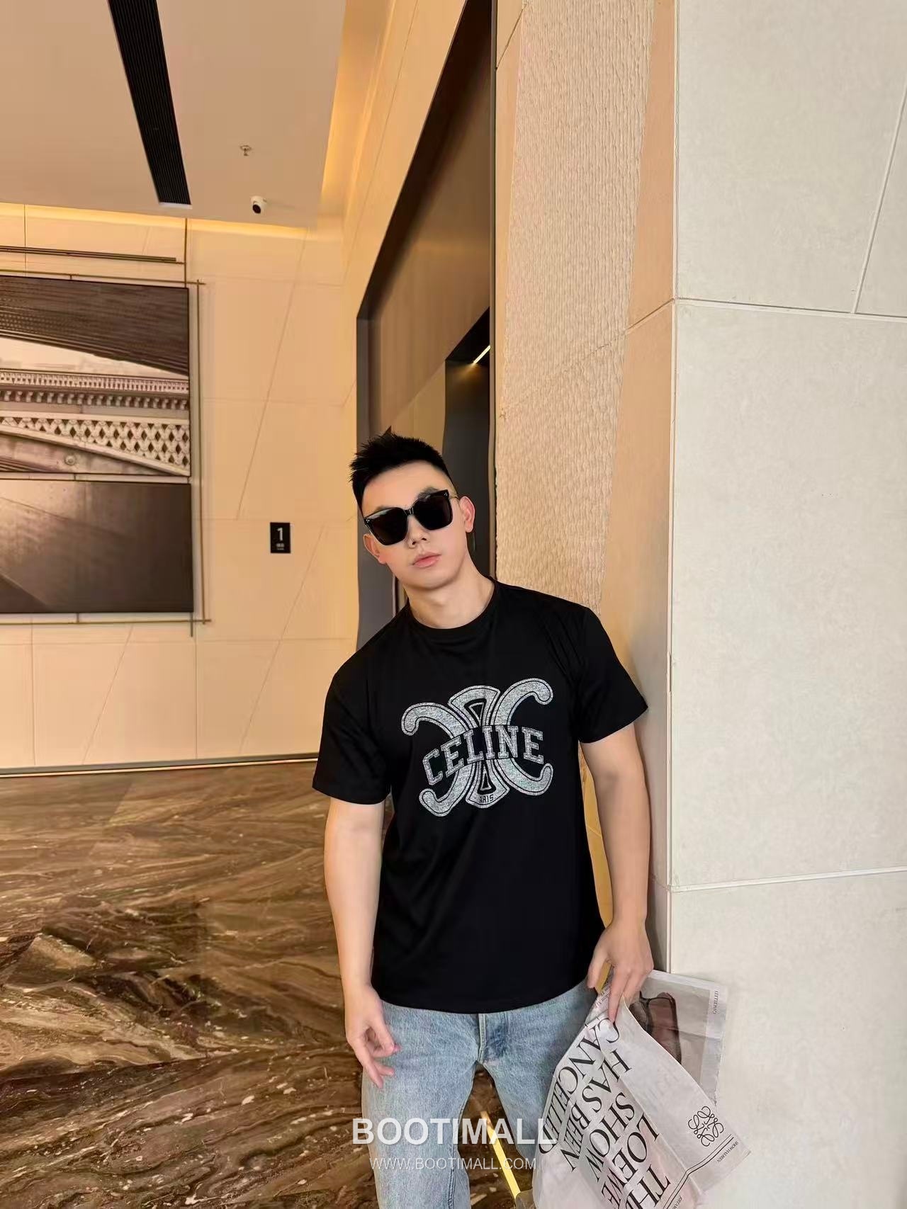 Celine 2026SS Graphic Print Cotton T-Shirt with Logo Detail 셀린느 2026SS 그래픽 프린트 코튼 반팔 티셔츠 로고 디테일 20