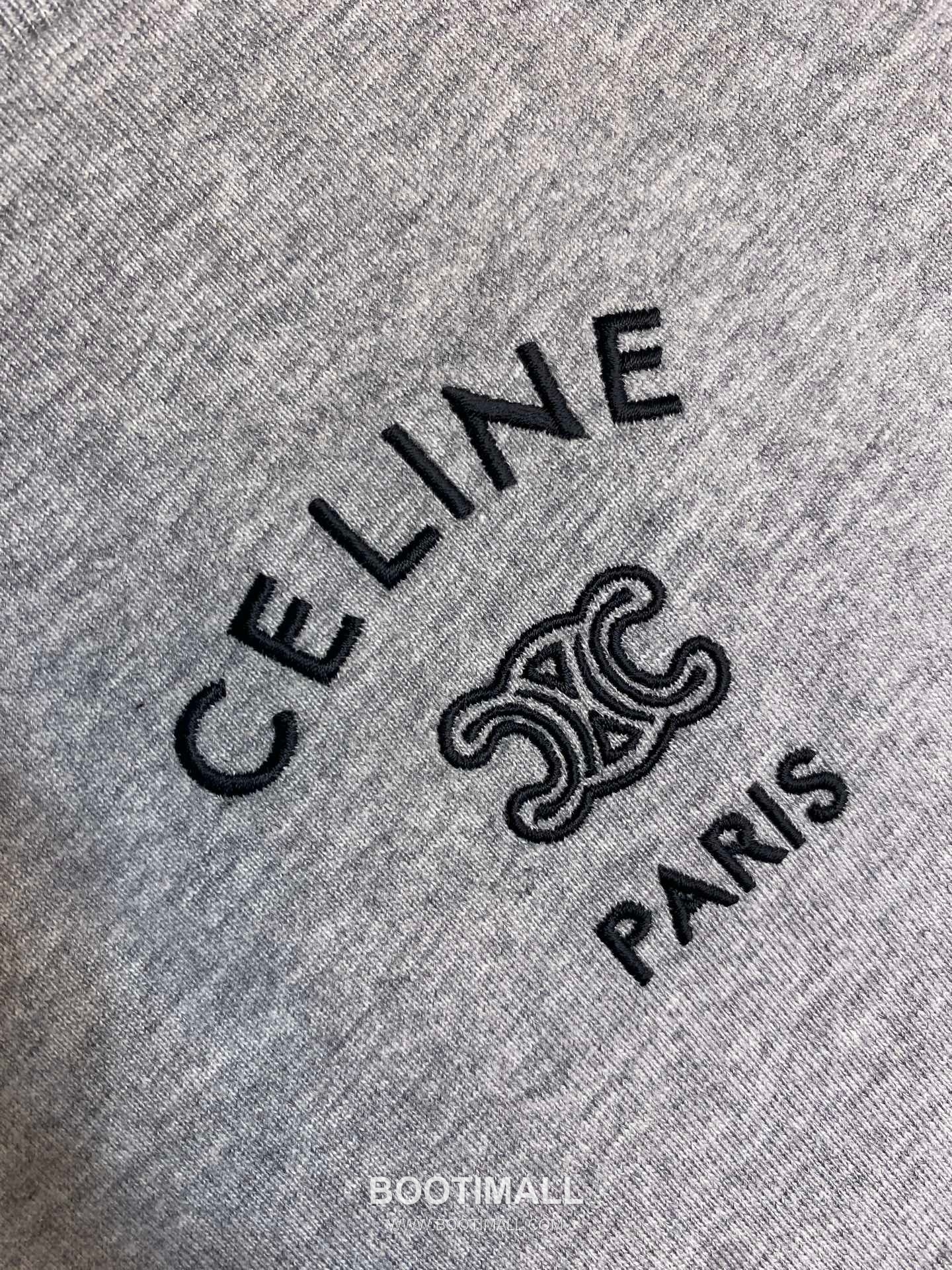 Celine 2026FW Triomphe Embroidered Cotton T-Shirt with Logo Detail 셀린느 2026FW 트리옹프 자수 코튼 반팔 티셔츠 로고 디테일 14