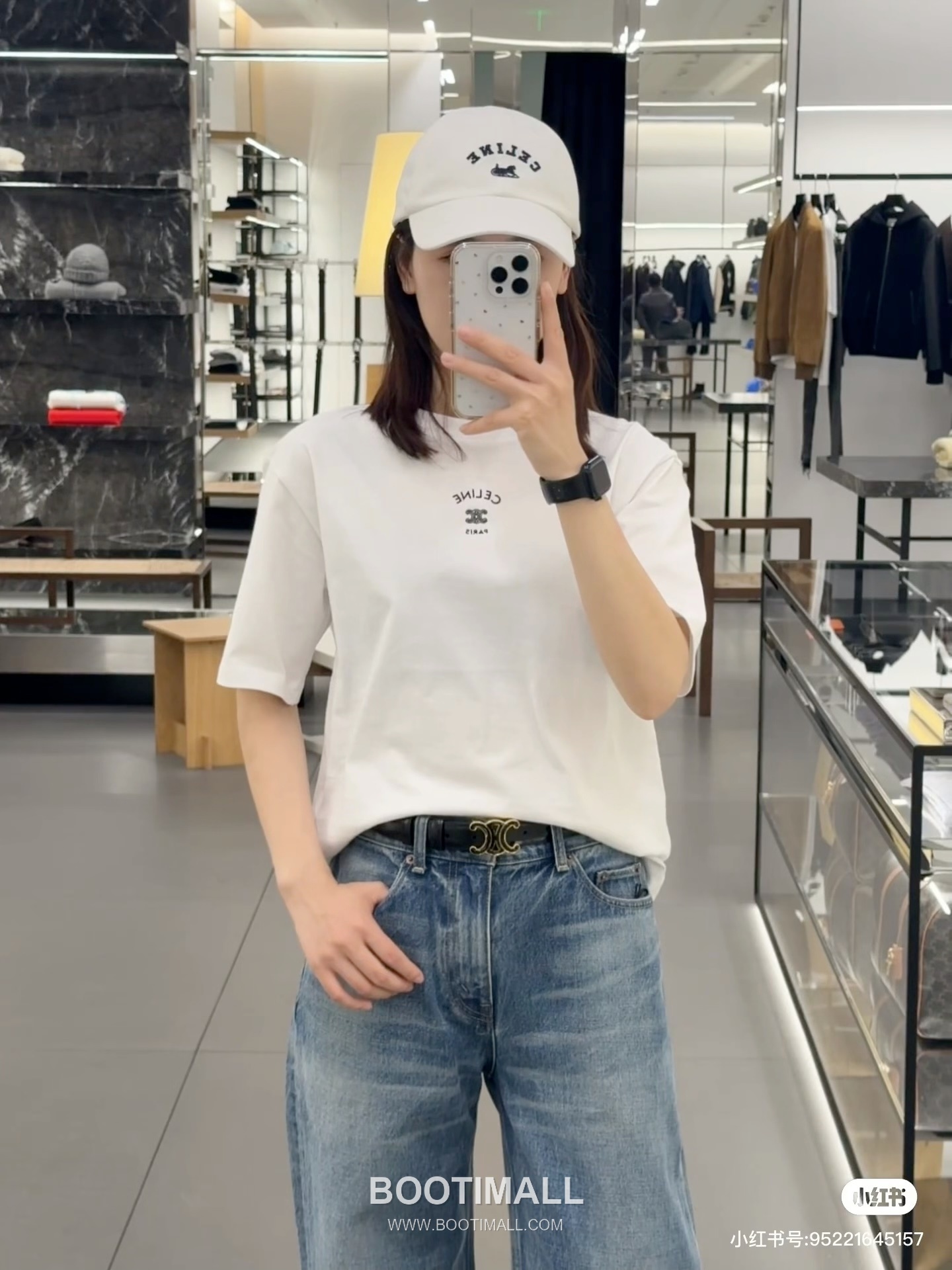 Celine 2026FW Triomphe Embroidered Cotton T-Shirt with Logo Detail 셀린느 2026FW 트리옹프 자수 코튼 반팔 티셔츠 로고 디테일 5