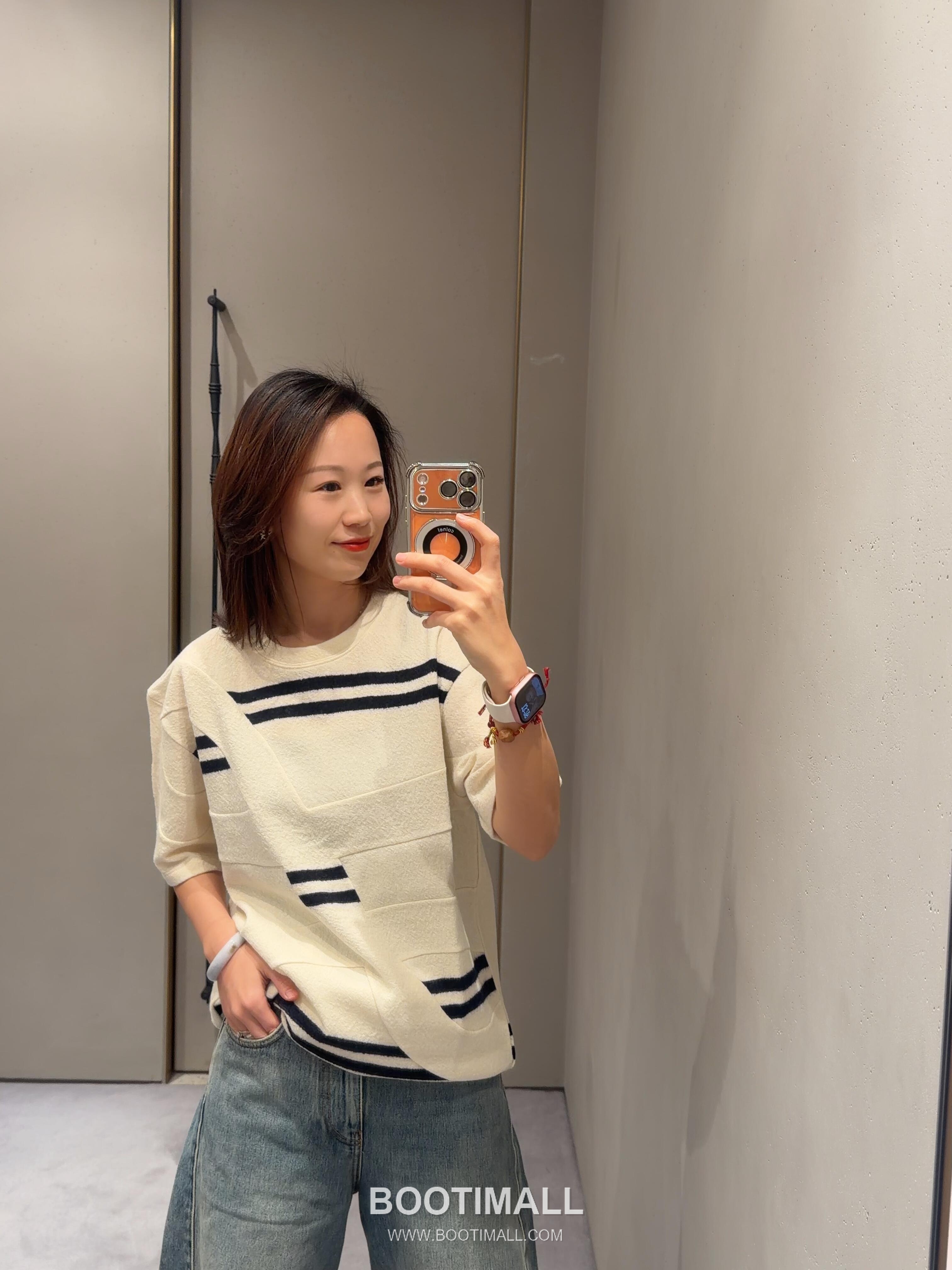 Loewe 2026FW Embroidered Wool Blend Knit T-Shirt with Jacquard Texture 로에베 2026FW 자수 울 혼방 니트 반팔 티셔츠 자카드 텍스처 23