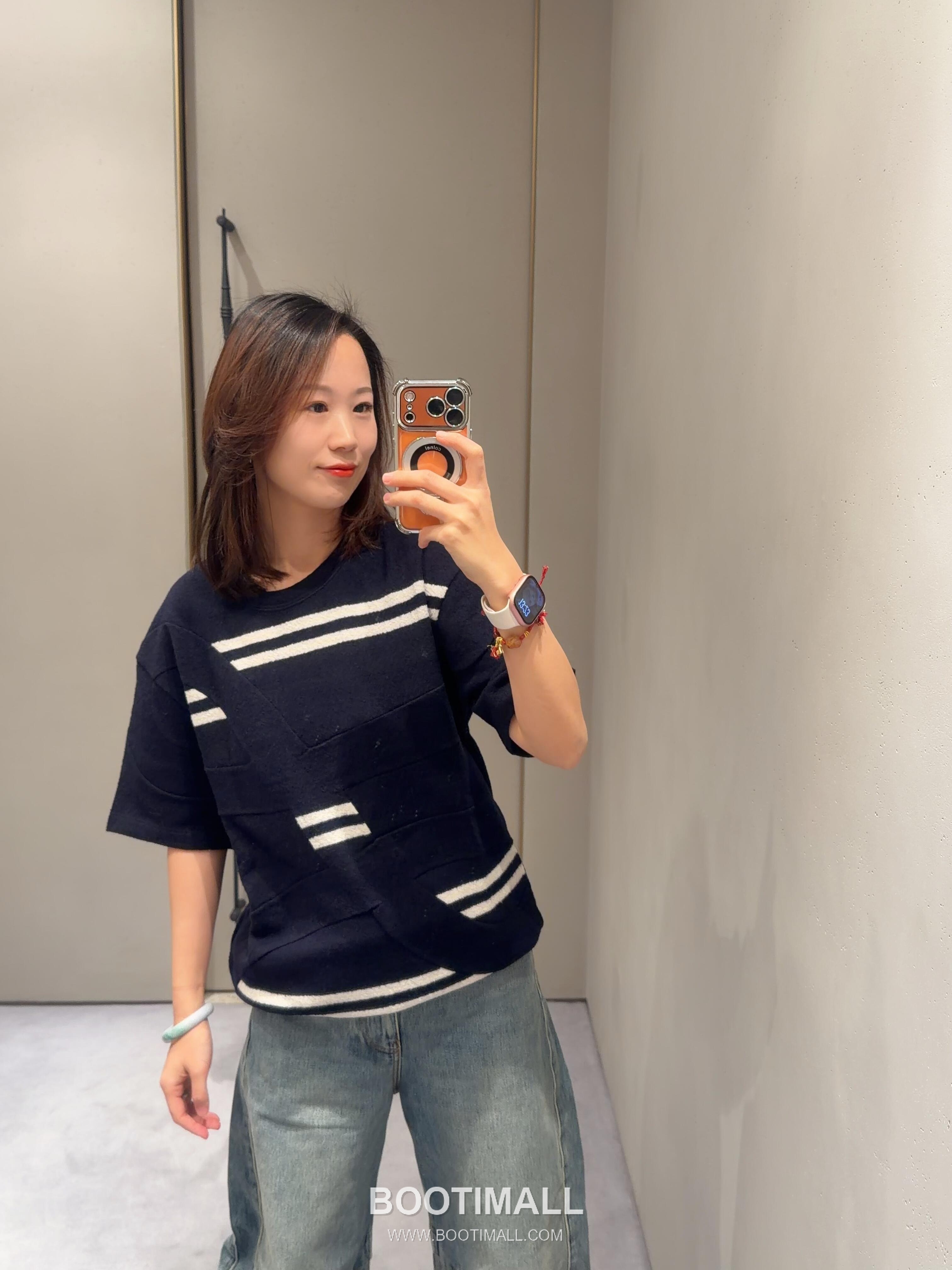 Loewe 2026FW Embroidered Wool Blend Knit T-Shirt with Jacquard Texture 로에베 2026FW 자수 울 혼방 니트 반팔 티셔츠 자카드 텍스처 5