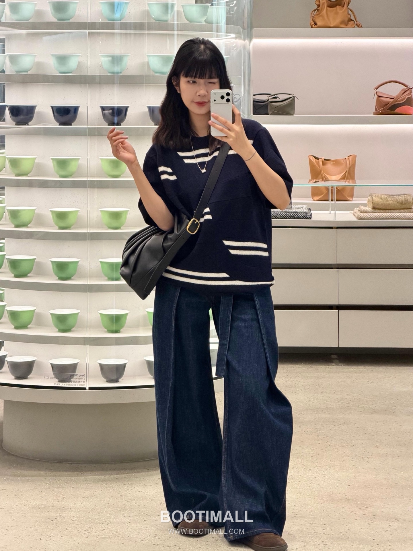 Loewe 2026FW Embroidered Wool Blend Knit T-Shirt with Jacquard Texture 로에베 2026FW 자수 울 혼방 니트 반팔 티셔츠 자카드 텍스처 8