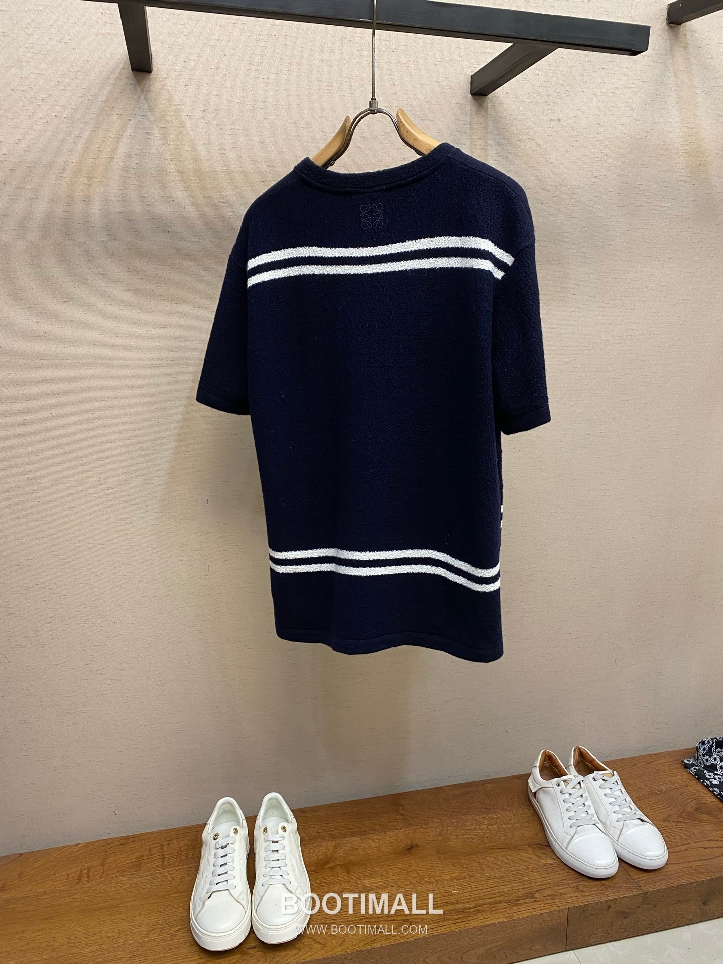 Loewe 2026FW Embroidered Wool Blend Knit T-Shirt with Jacquard Texture 로에베 2026FW 자수 울 혼방 니트 반팔 티셔츠 자카드 텍스처 11