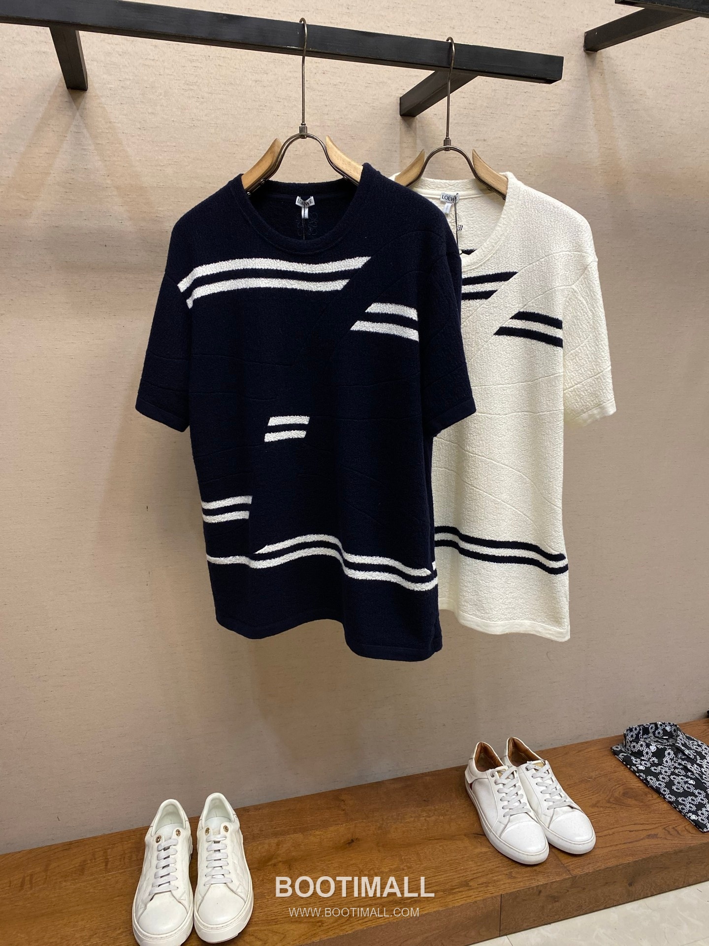 Loewe 2026FW Embroidered Wool Blend Knit T-Shirt with Jacquard Texture 로에베 2026FW 자수 울 혼방 니트 반팔 티셔츠 자카드 텍스처 12