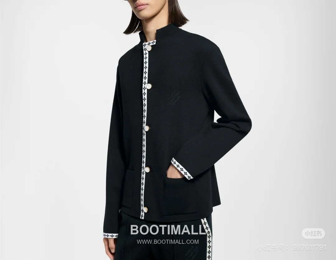 Louis Vuitton 2026FW Embroidered Wool Blend Knit Cardigan Jacket with Button Detail 루이비통 2026FW 자수 울 혼방 니트 가디건 재킷 버튼 디테일 5