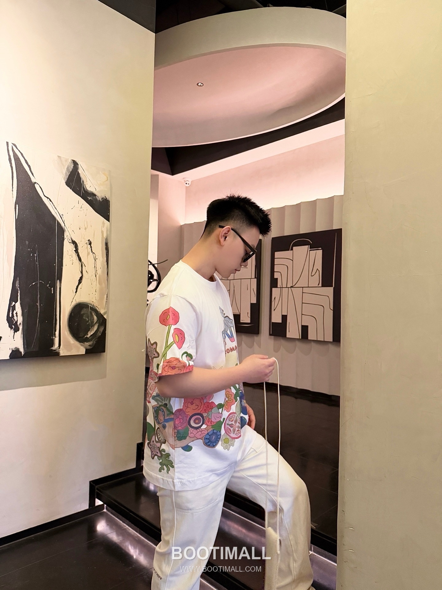 Fendi 2026SS Future Colorblock Print Cotton T-Shirt with Logo Detail 펜디 2026SS 퓨처 컬러블록 프린트 코튼 반팔 티셔츠 로고 디테일 3