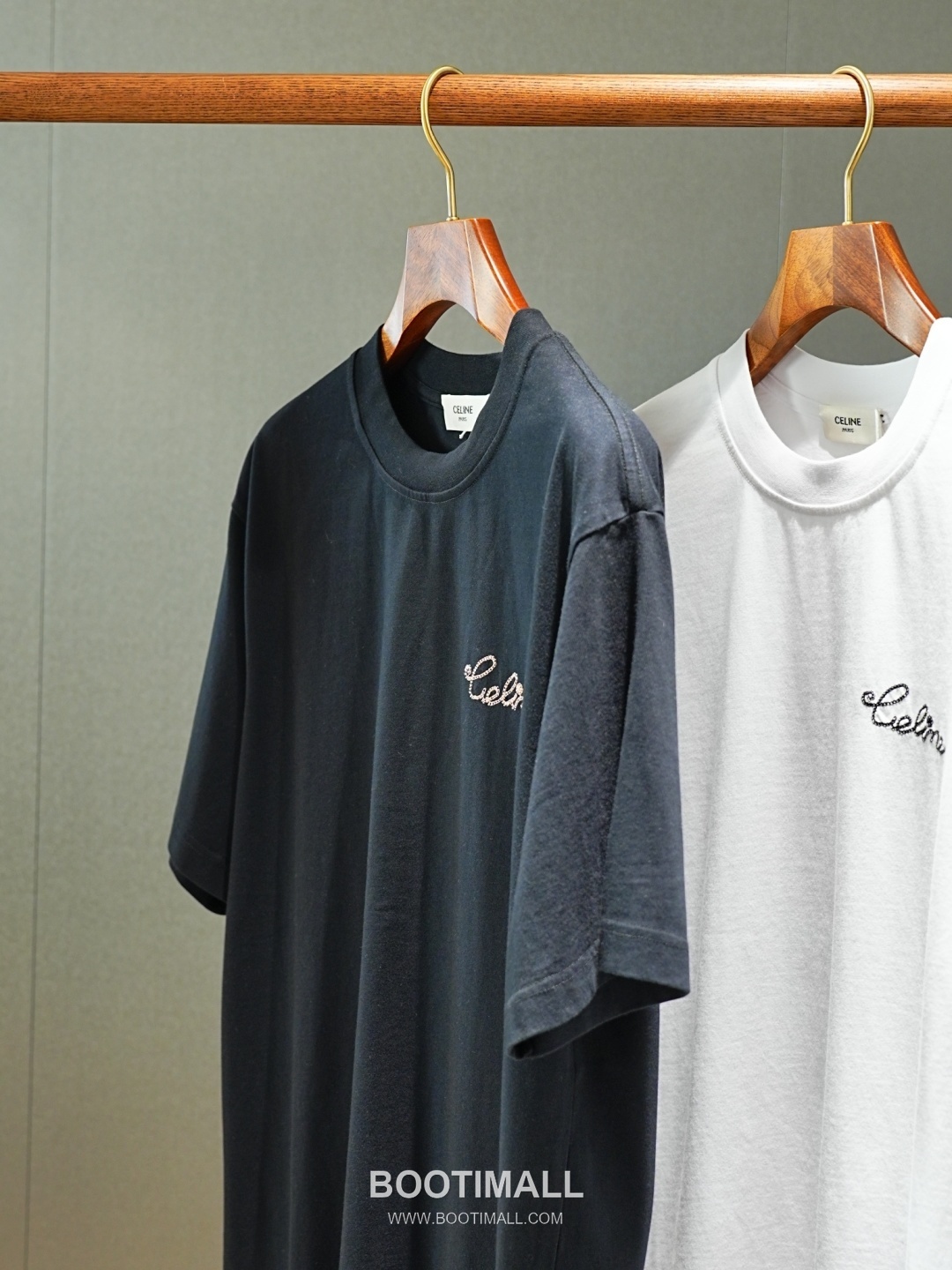 Celine 2026 SS Cotton T-Shirt with Front Embroidered Logo and Back Print 셀린느 2026 SS 코튼 티셔츠 전면 자수 로고 후면 프린트 10