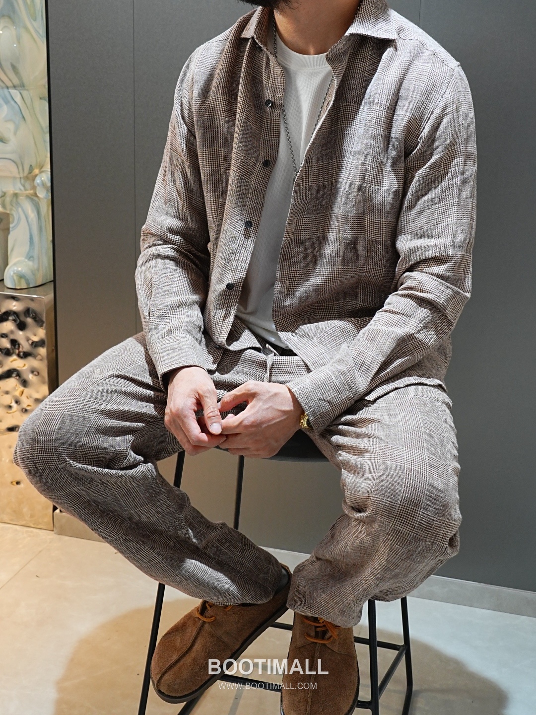 Zegna 2026 SS Linen Relaxed Fit Shirt with Spread Collar 제냐 2026 SS 린넨 루즈핏 셔츠 스프레드 칼라 8