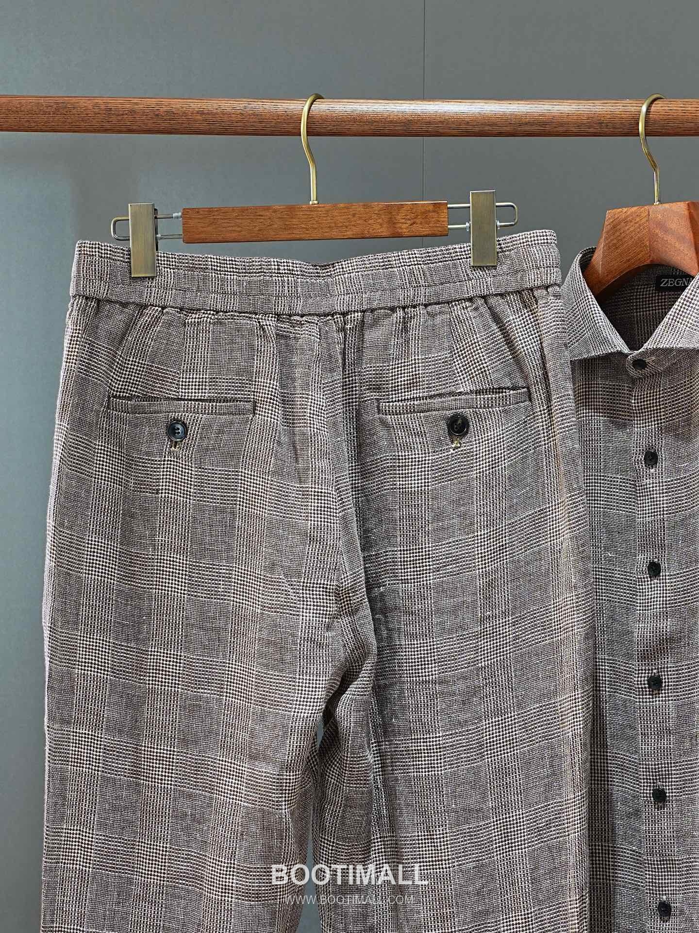 Zegna 2026 SS Linen Drawstring Relaxed Fit Pants 제냐 2026 SS 린넨 드로스트링 루즈핏 팬츠 14