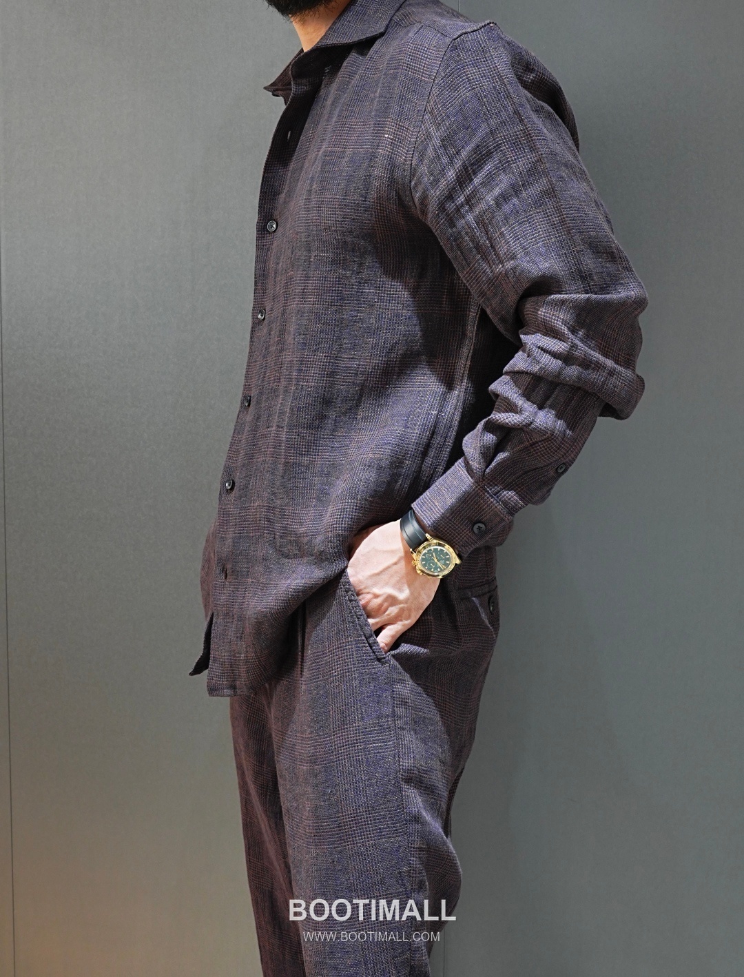 Zegna 2026 SS Linen Relaxed Fit Shirt with Spread Collar 제냐 2026 SS 린넨 루즈핏 셔츠 스프레드 칼라 845435 5