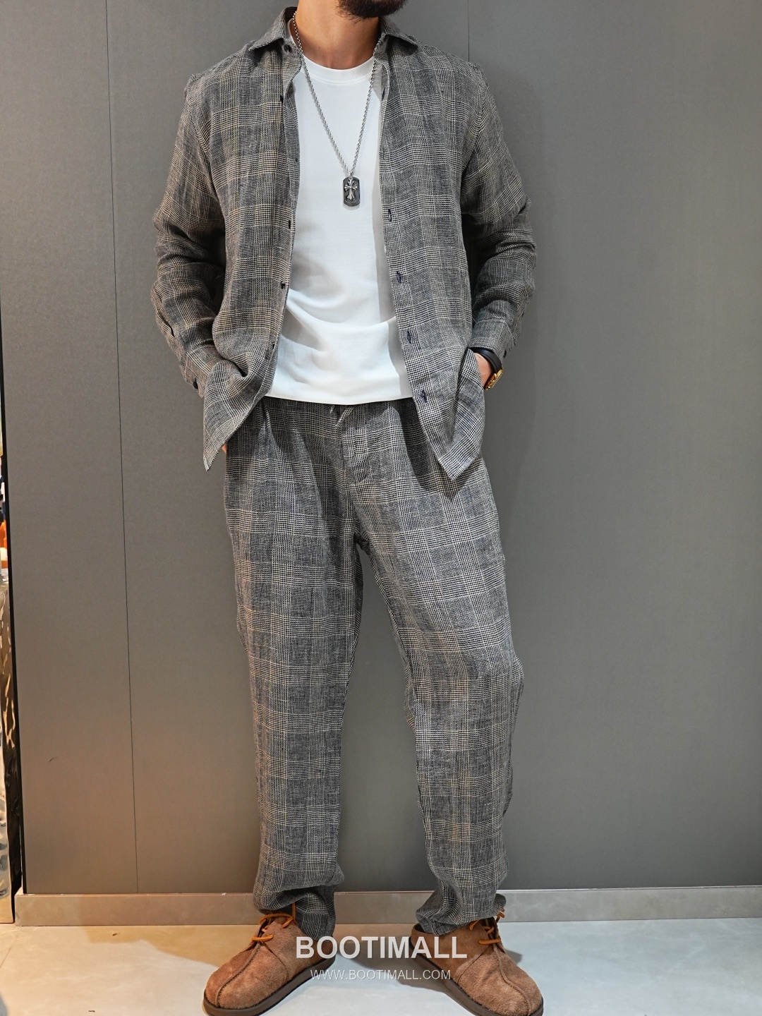 Zegna 2026 SS Linen Relaxed Fit Shirt with Spread Collar 제냐 2026 SS 린넨 루즈핏 셔츠 스프레드 칼라 845435 7