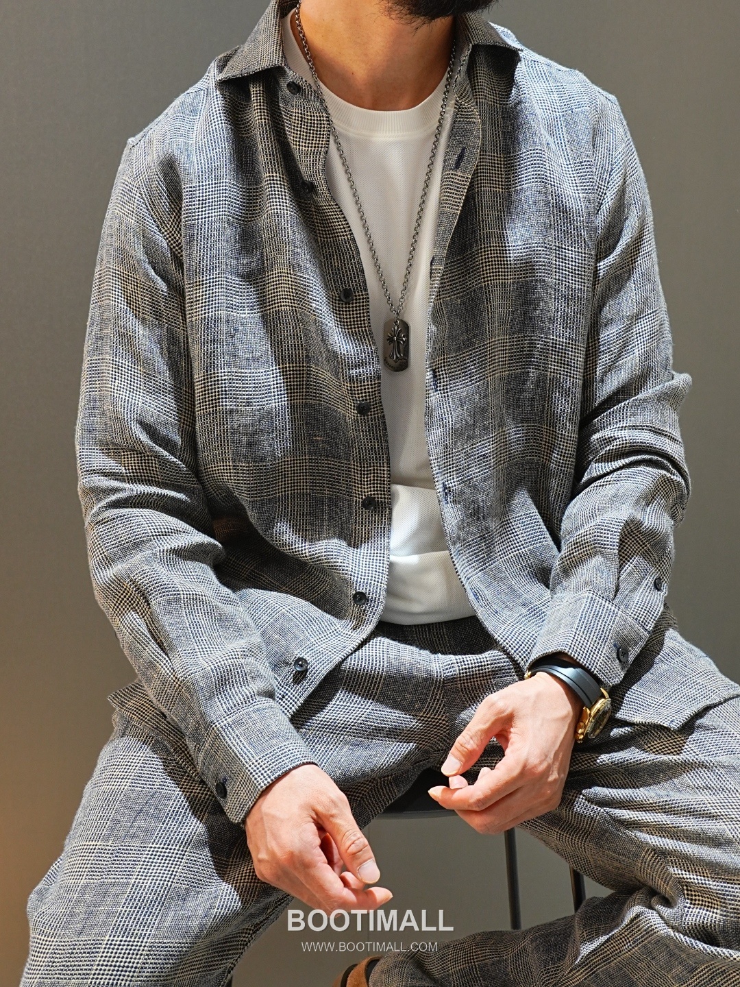 Zegna 2026 SS Linen Relaxed Fit Shirt with Spread Collar 제냐 2026 SS 린넨 루즈핏 셔츠 스프레드 칼라 845435 8