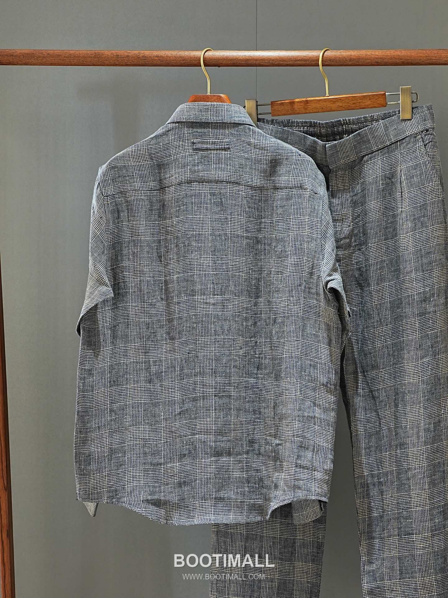 Zegna 2026 SS Linen Relaxed Fit Shirt with Spread Collar 제냐 2026 SS 린넨 루즈핏 셔츠 스프레드 칼라 845435 13