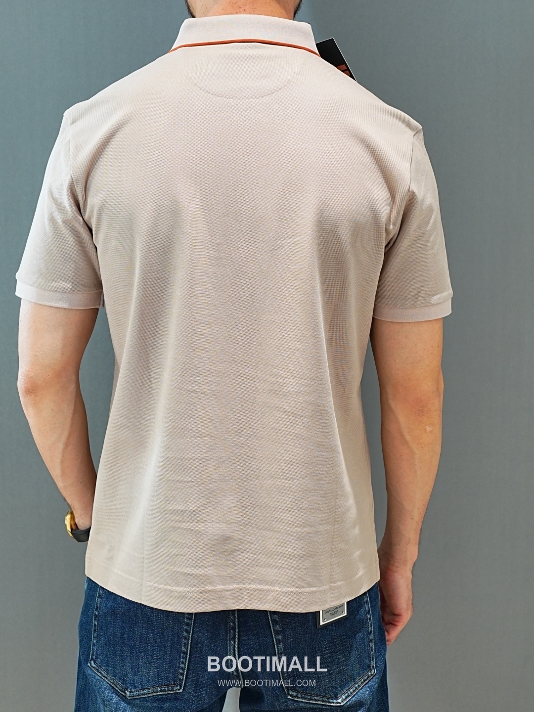 Zegna 2026 SS Silk Cotton Polo Shirt with Spread Collar 제냐 2026 SS 실크 코튼 폴로 셔츠 스프레드 칼라 4