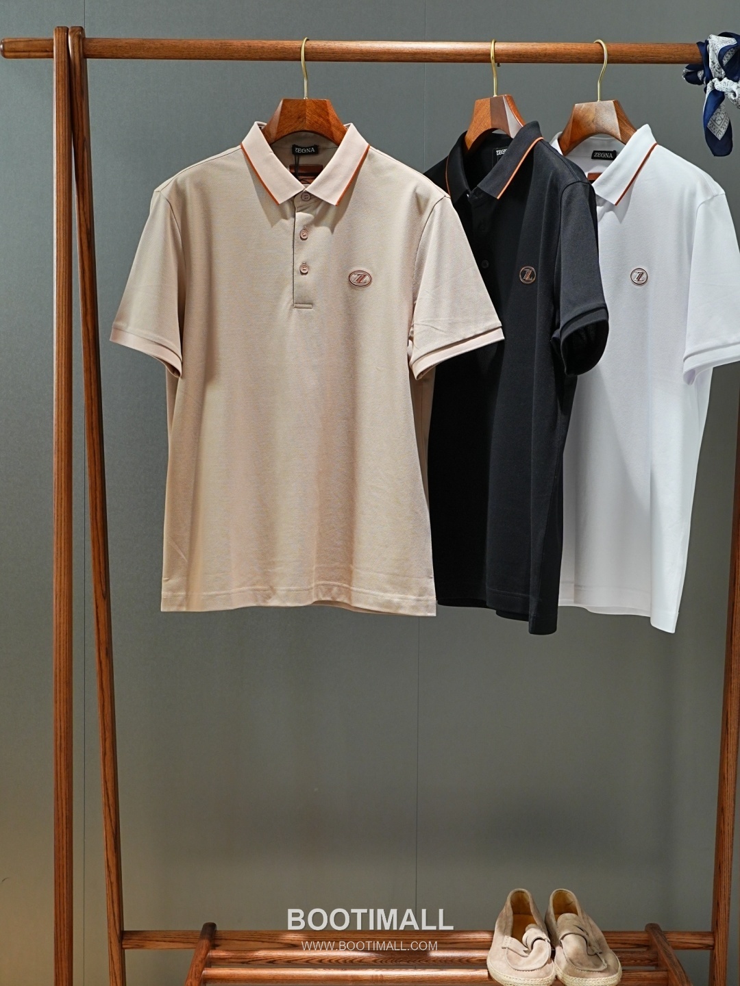 Zegna 2026 SS Silk Cotton Polo Shirt with Spread Collar 제냐 2026 SS 실크 코튼 폴로 셔츠 스프레드 칼라 7