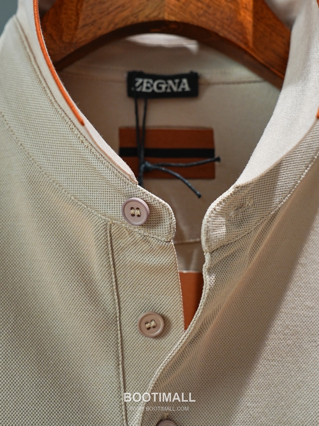 Zegna 2026 SS Silk Cotton Polo Shirt with Spread Collar 제냐 2026 SS 실크 코튼 폴로 셔츠 스프레드 칼라 14