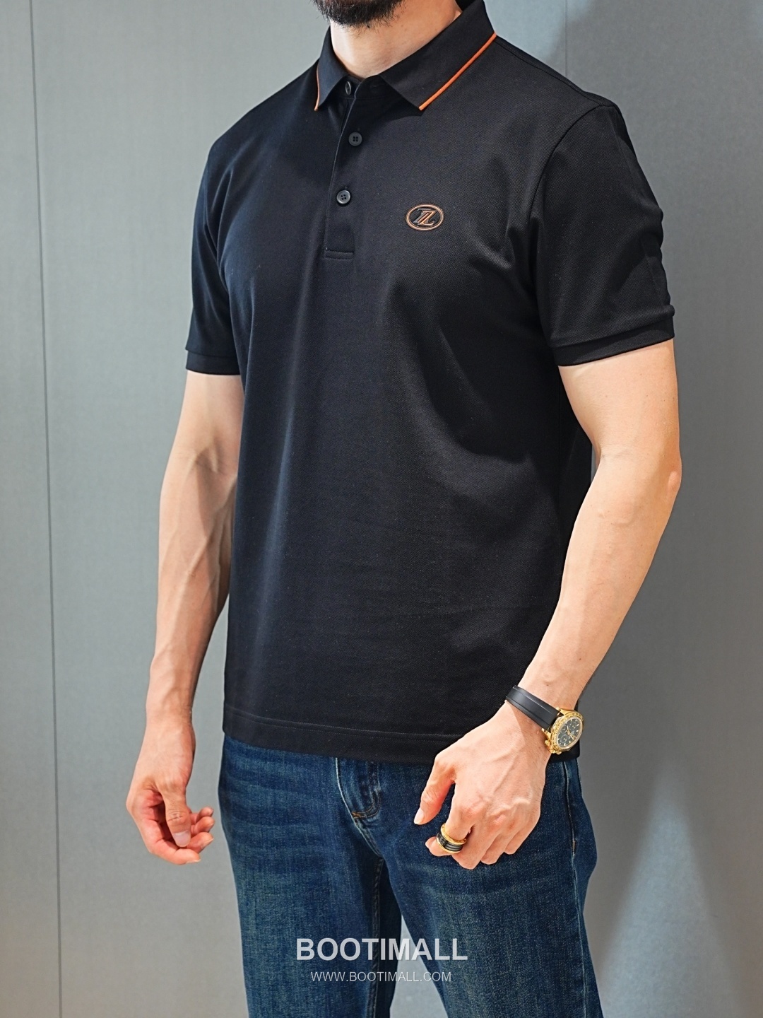 Zegna 2026 SS Silk Cotton Polo Shirt with Spread Collar 제냐 2026 SS 실크 코튼 폴로 셔츠 스프레드 칼라 2