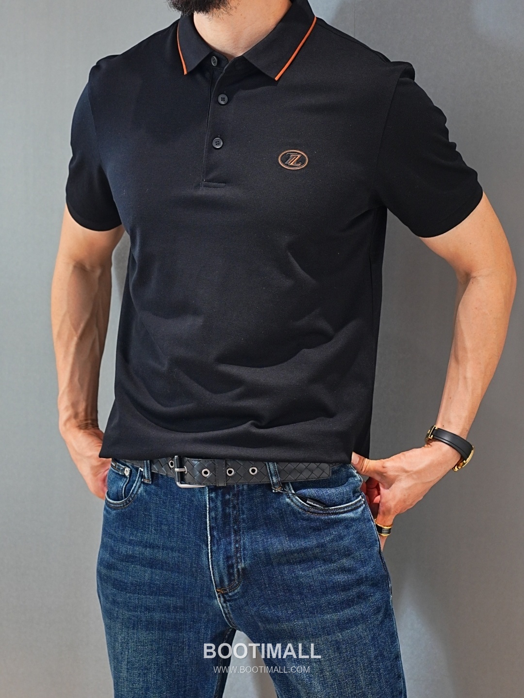 Zegna 2026 SS Silk Cotton Polo Shirt with Spread Collar 제냐 2026 SS 실크 코튼 폴로 셔츠 스프레드 칼라 4