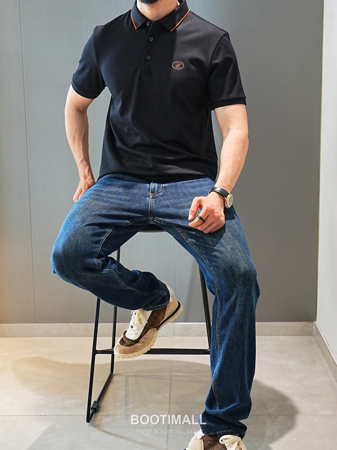 Zegna 2026 SS Silk Cotton Polo Shirt with Spread Collar 제냐 2026 SS 실크 코튼 폴로 셔츠 스프레드 칼라 5